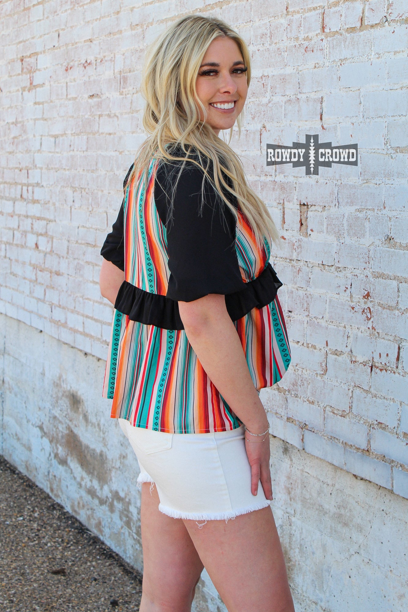 western blouse, western apparel, western boho, western serape shirt, western top, western womens tops, womens western shirts, womens serape top, serape print top, western v-neck, western wear, western wholesale apparel, womens western wholesale, cowgirl tops, western attire, western fashion, western clothing, western wholesale, wholesale clothing, womens western blouse