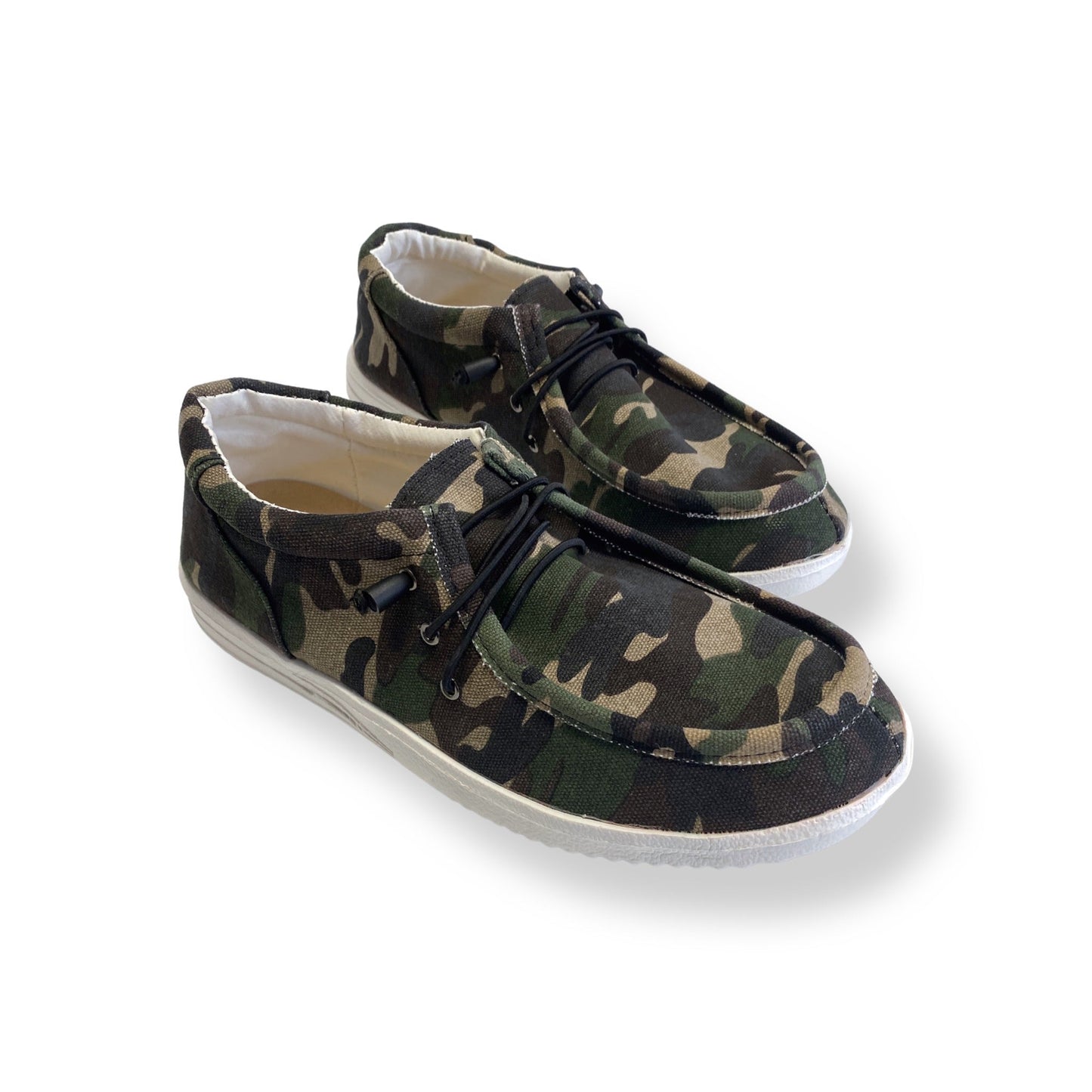 My Walking Burlap Shoes in Camo