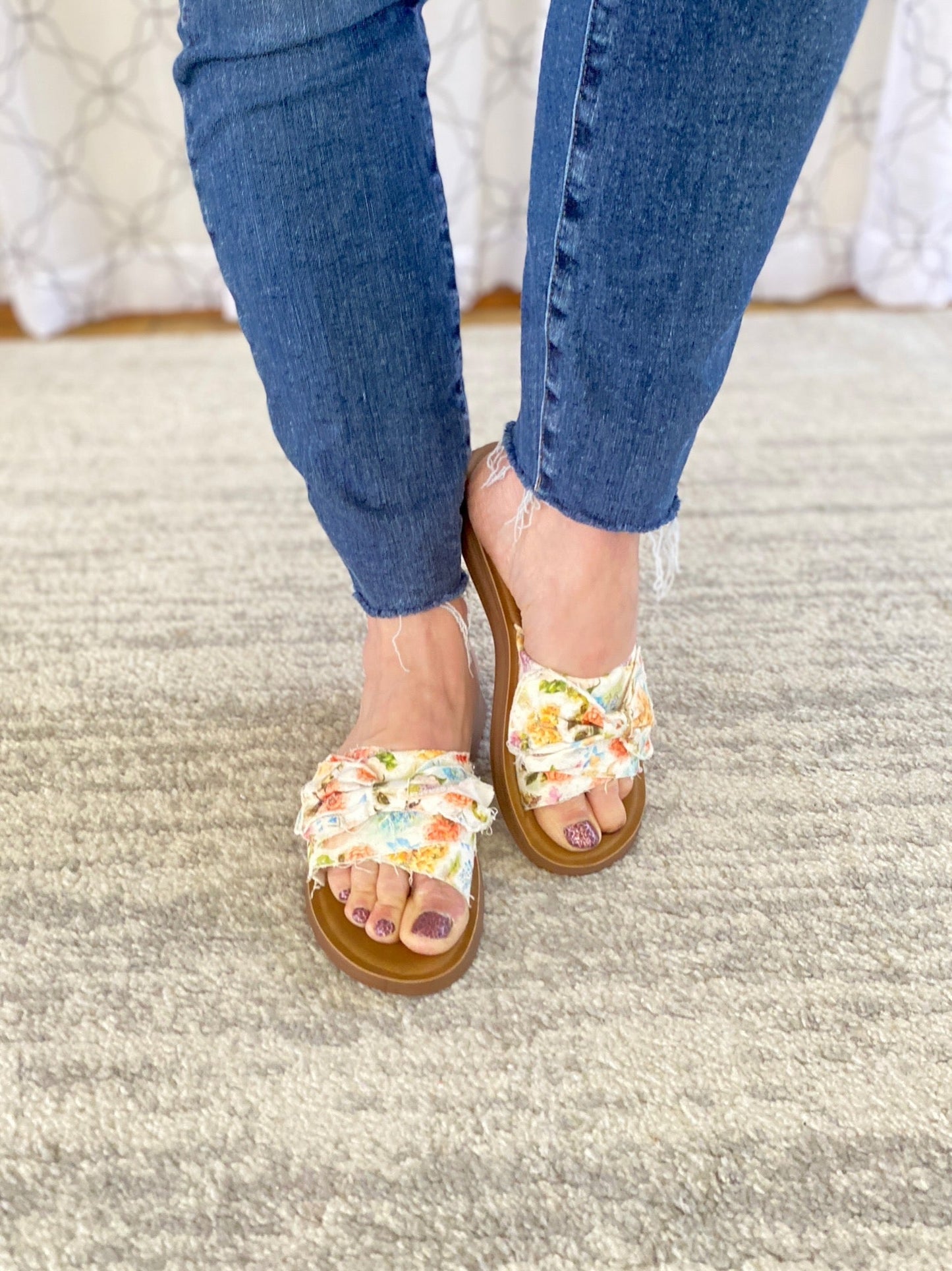 Saturn Sandal in Floral