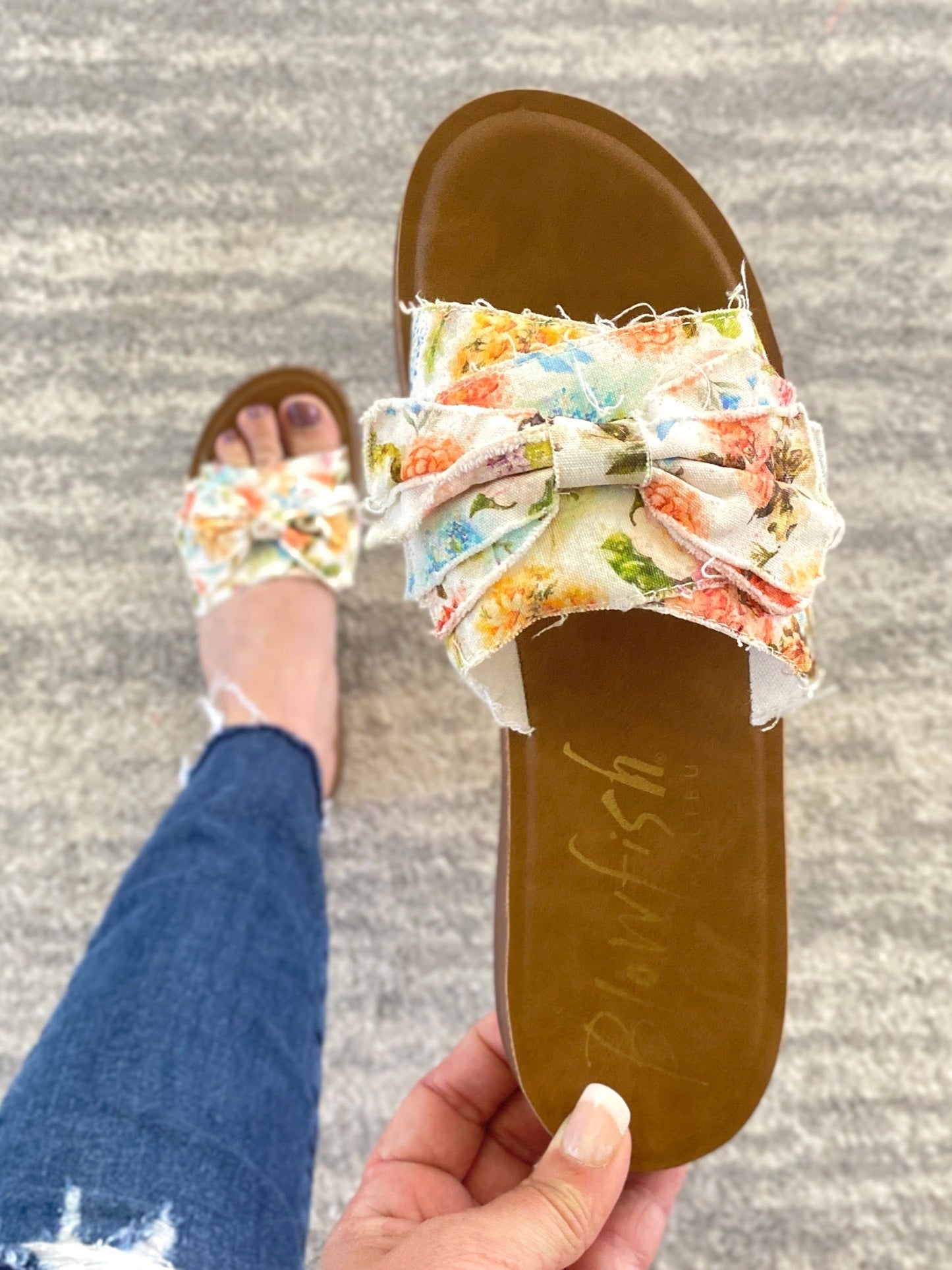 Saturn Sandal in Floral
