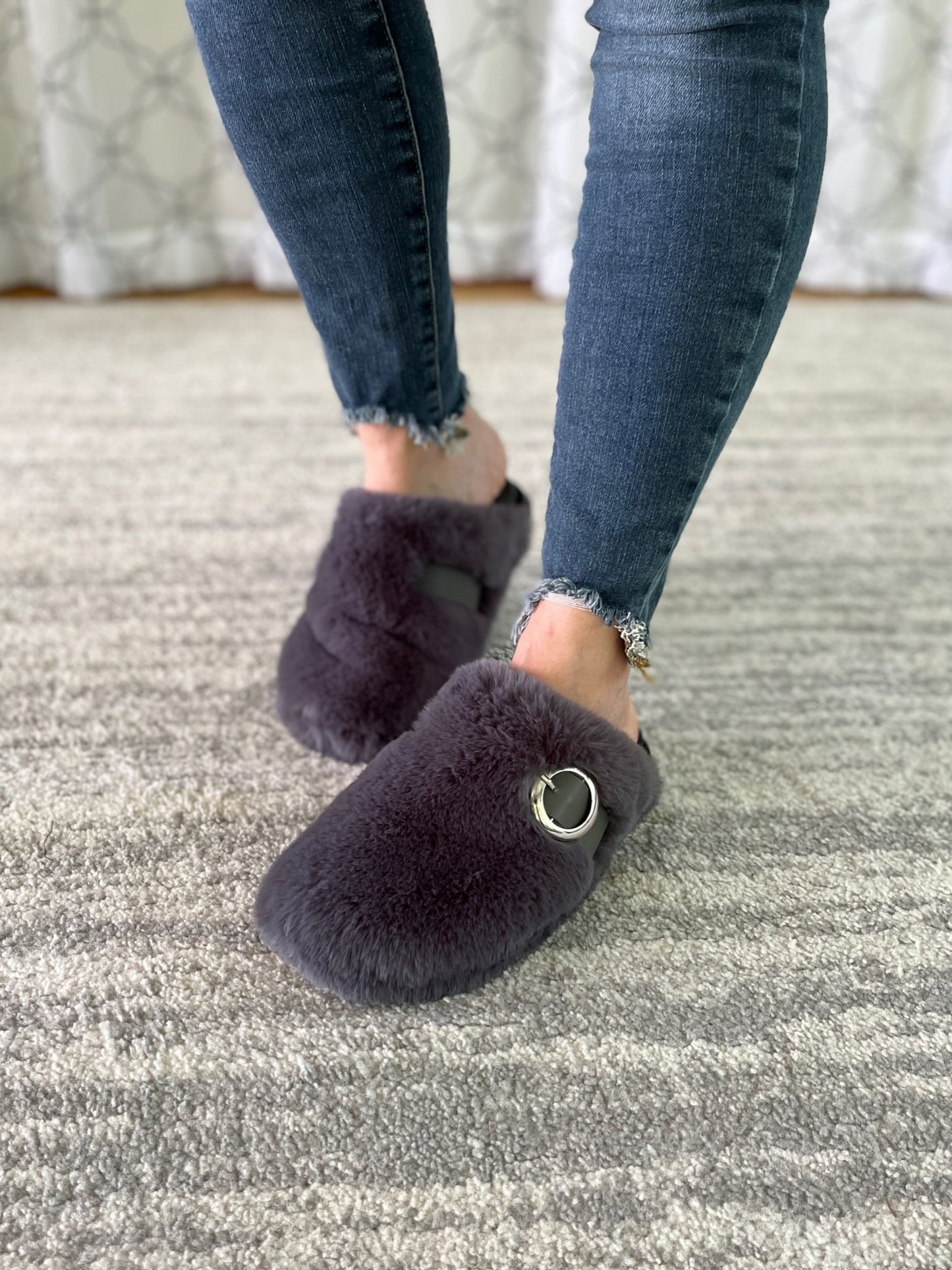 Get Cozy Slippers in Gray