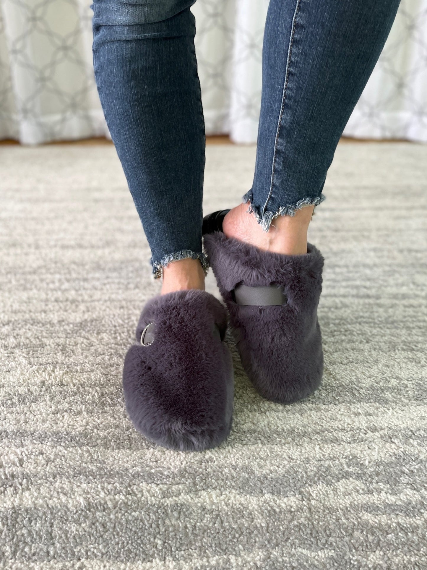 Get Cozy Slippers in Gray