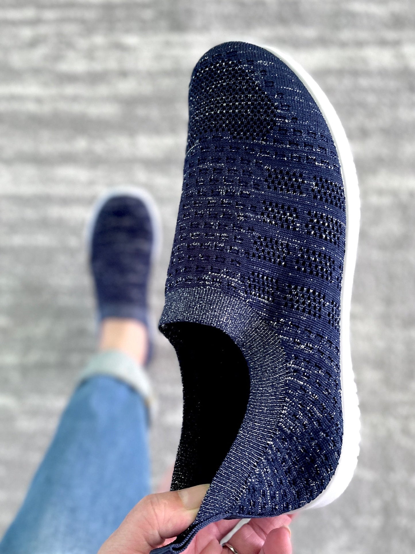 My Slip On Sneakers in Navy