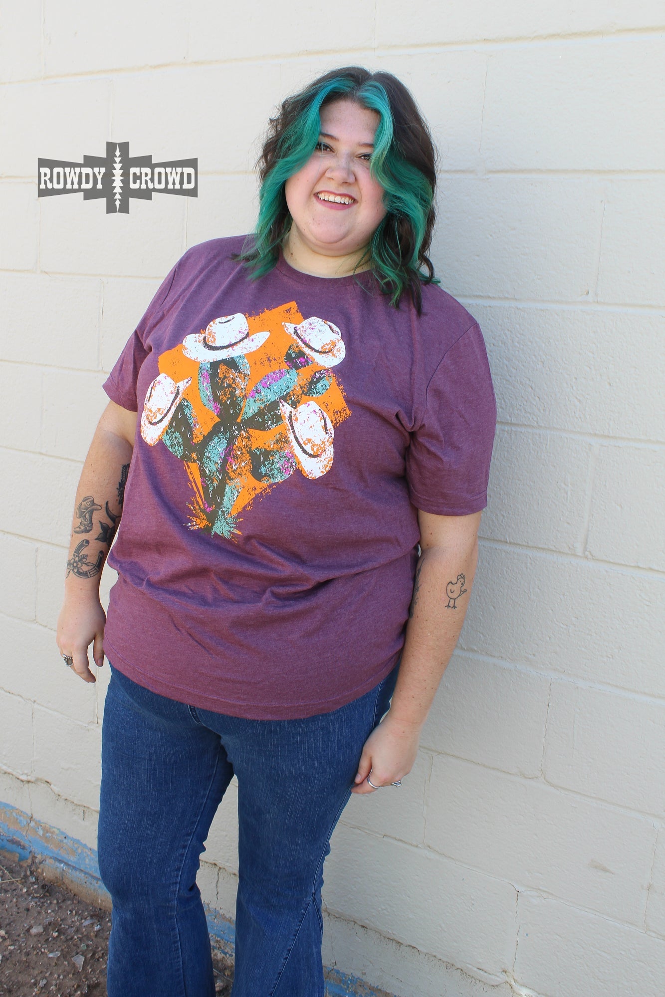 western apparel, western graphic tee, graphic western tees, wholesale clothing, western wholesale, women's western graphic tees, wholesale clothing and jewelry, western boutique clothing, western women's graphic tee, cacti graphic tee, western cactus graphic tee, cactus, bright graphic tee, colorful graphic tee, boot graphic tee, colorful western graphic tee western cactus & cowboy hat graphic tee
