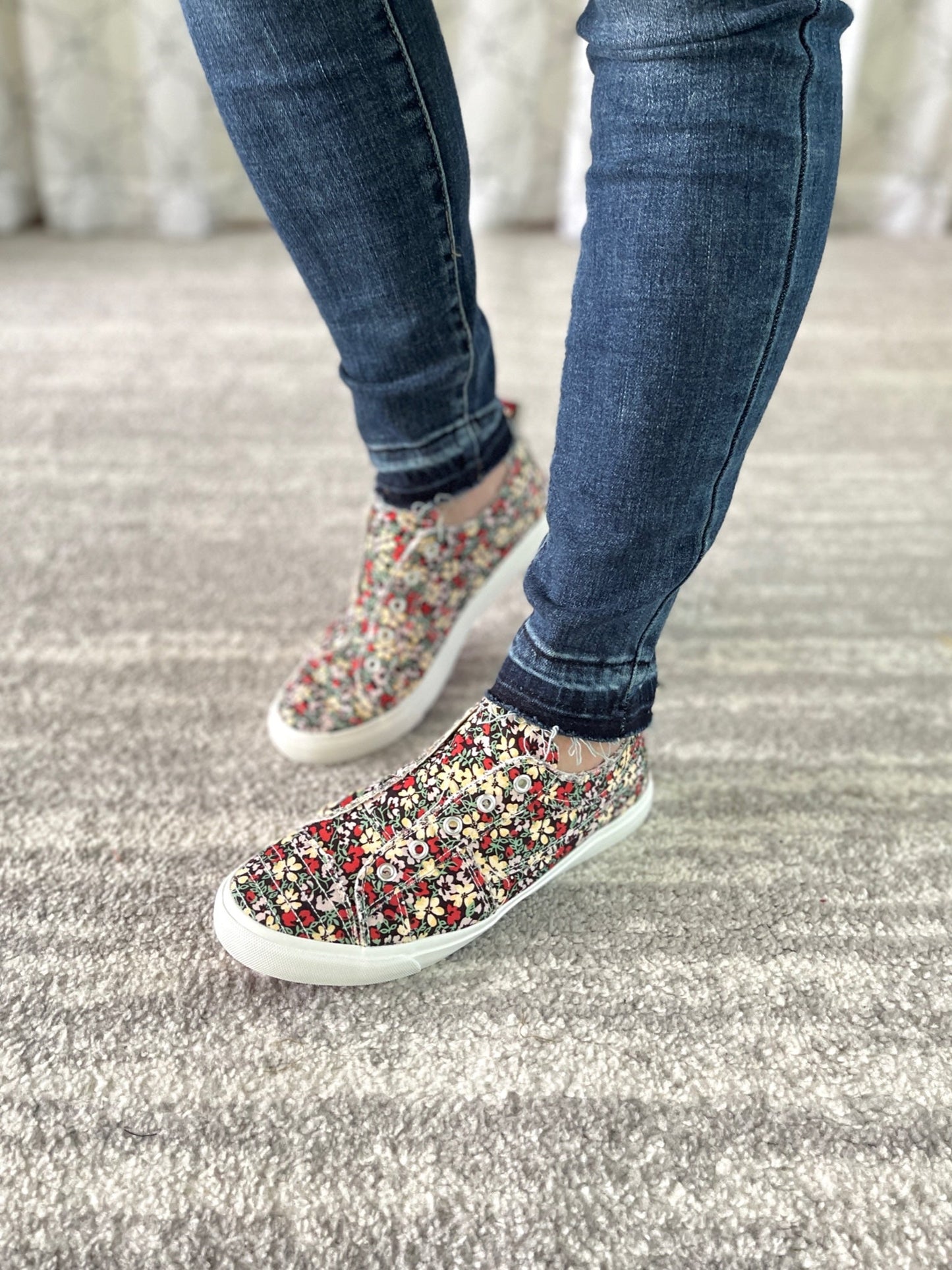 My Black Floral Babalu Shoes