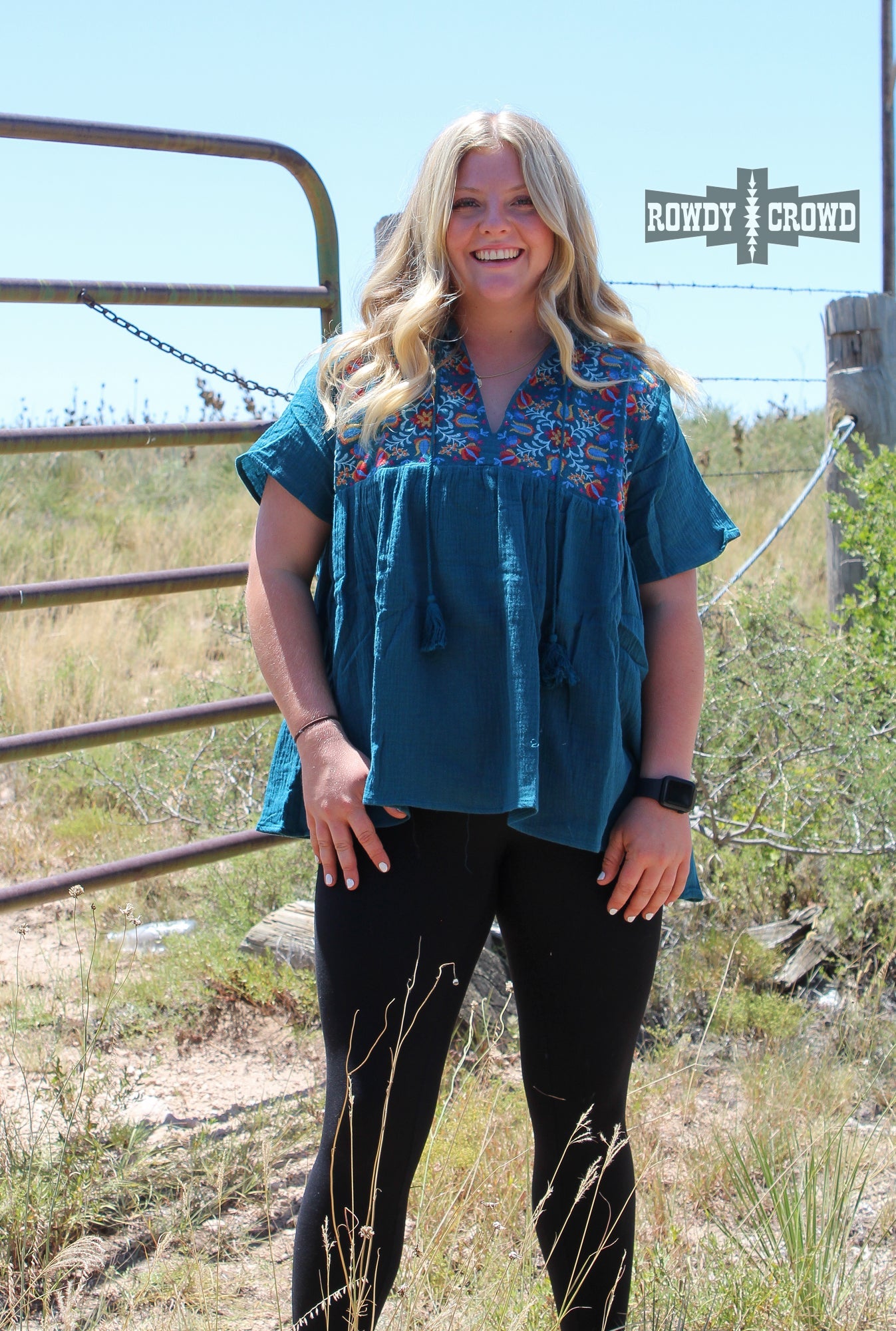 El Reno Embroidered Top