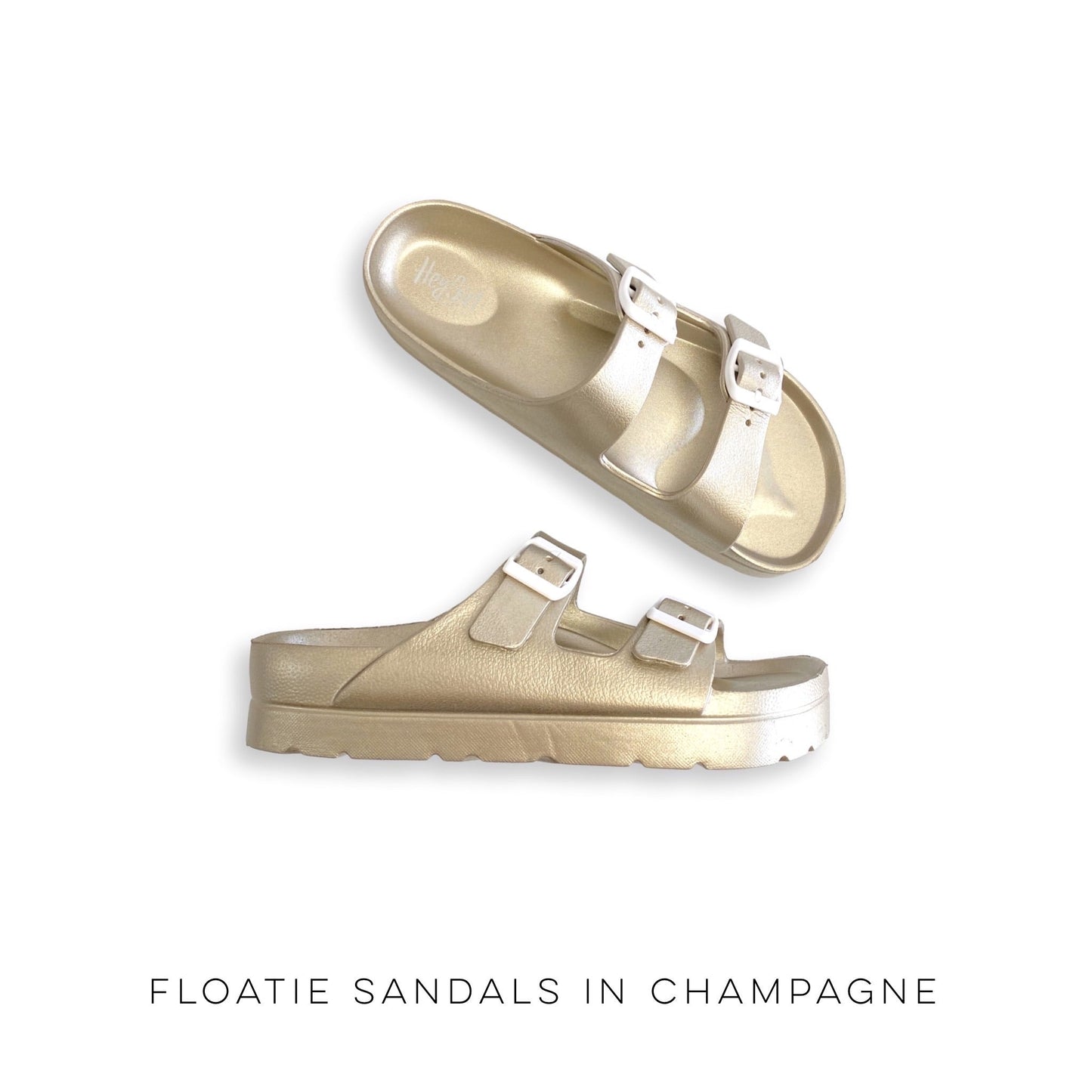 Floatie Sandals in Champagne