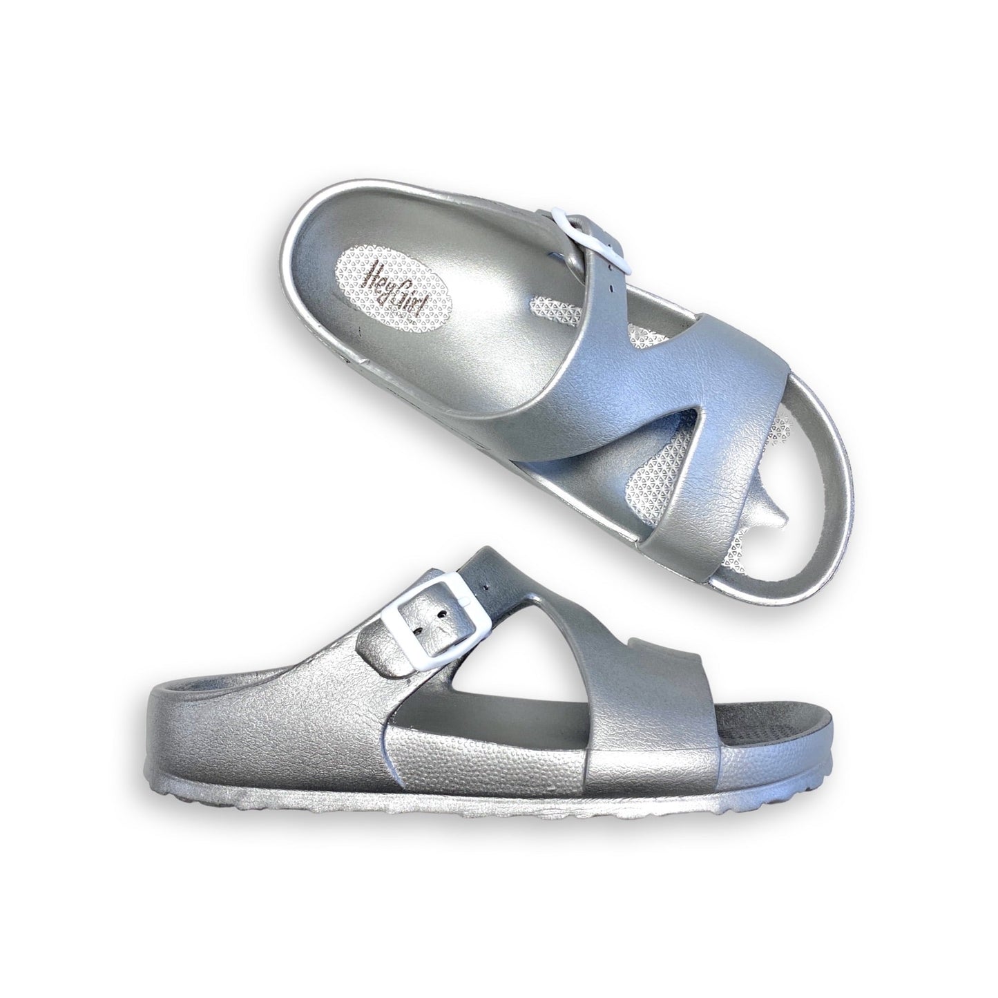 Pool Party Silver Sandals