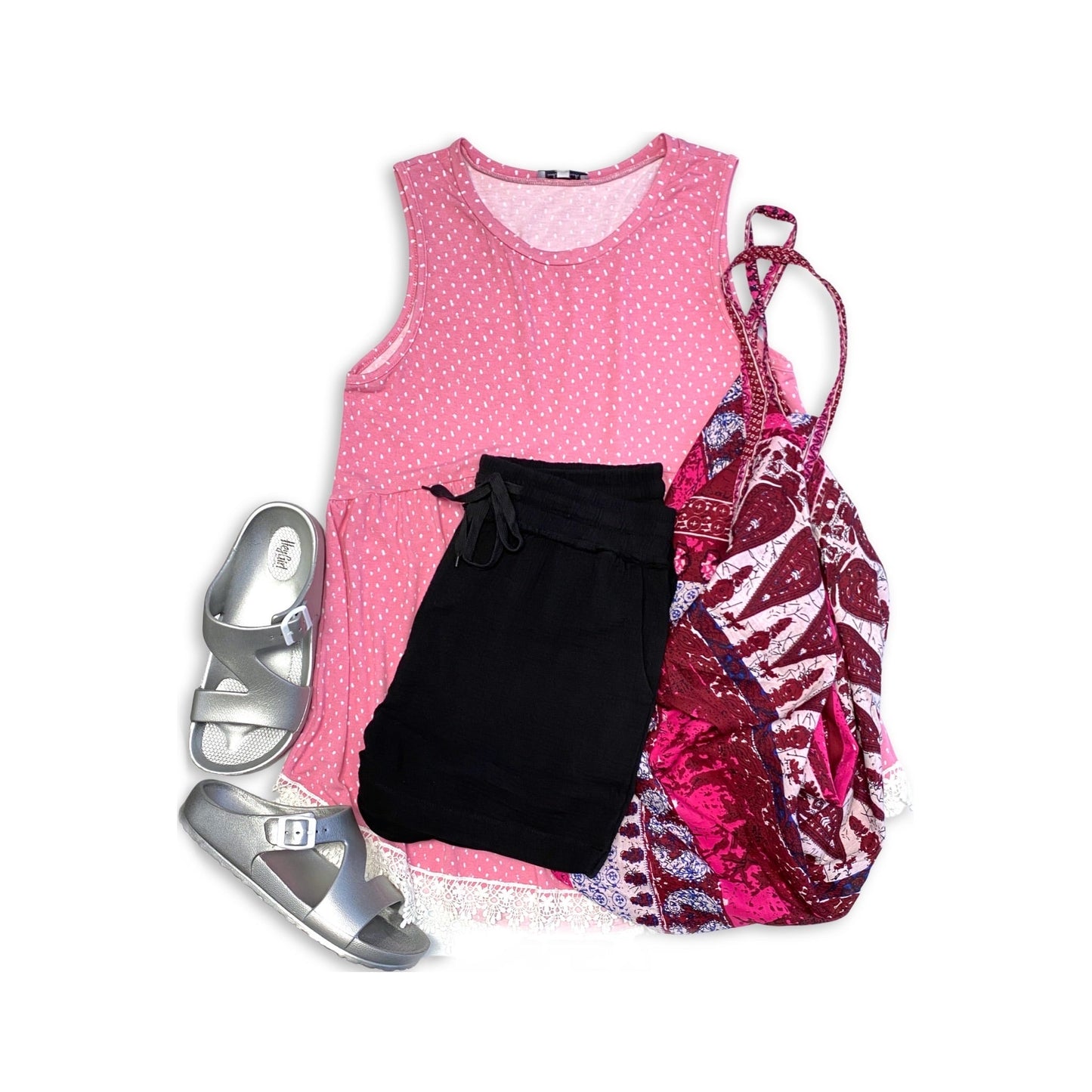 Pool Party Silver Sandals