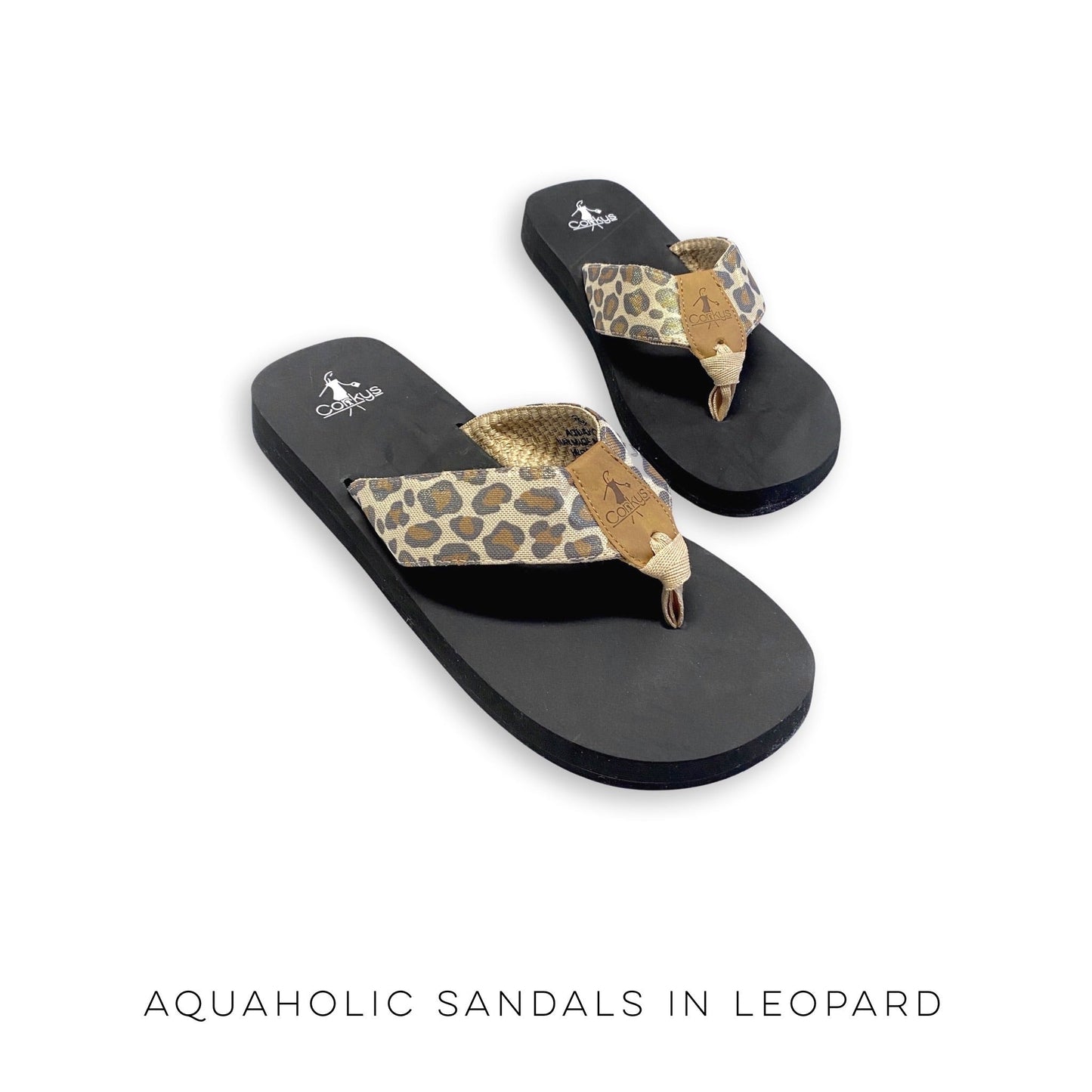Aquaholic Sandals in Leopard