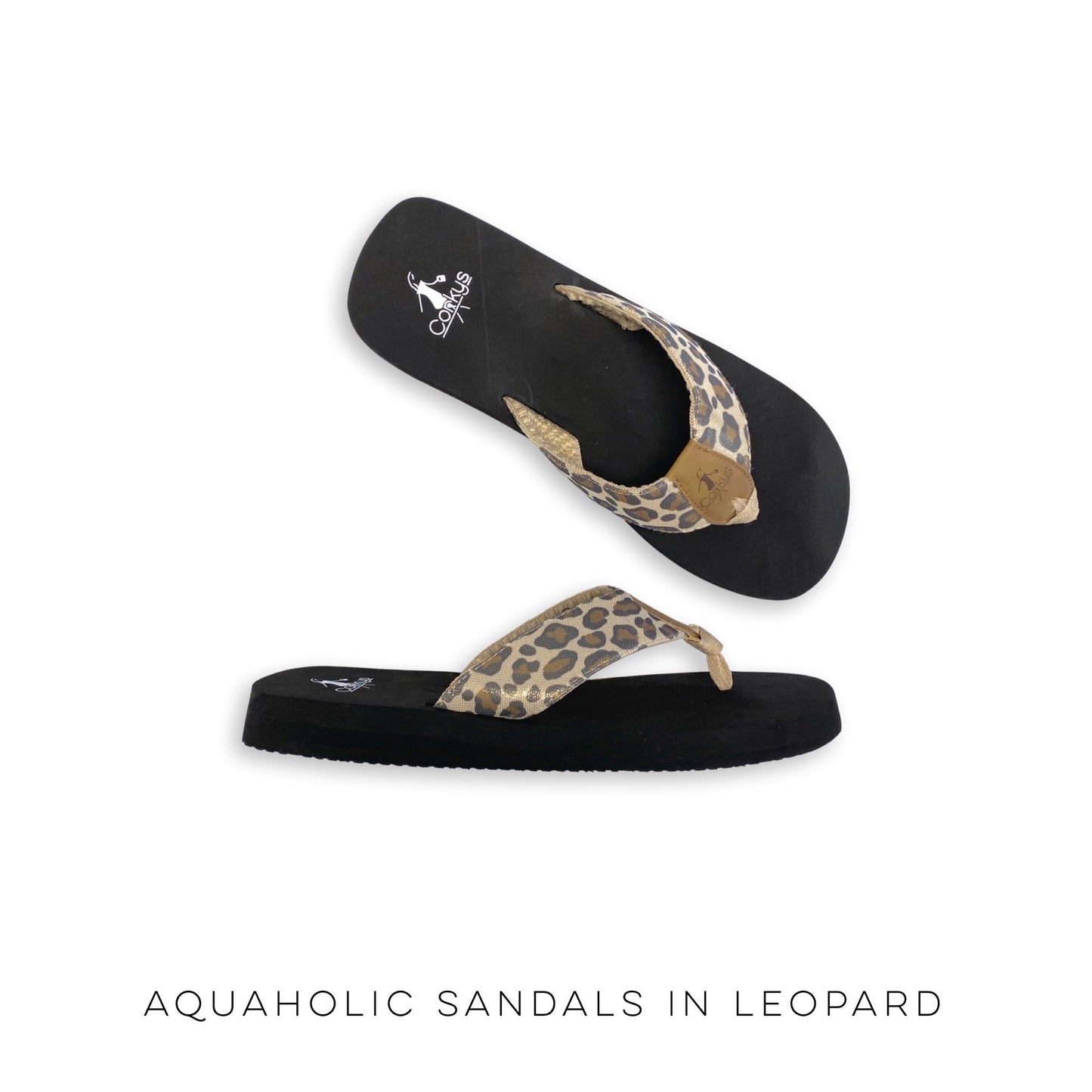 Aquaholic Sandals in Leopard