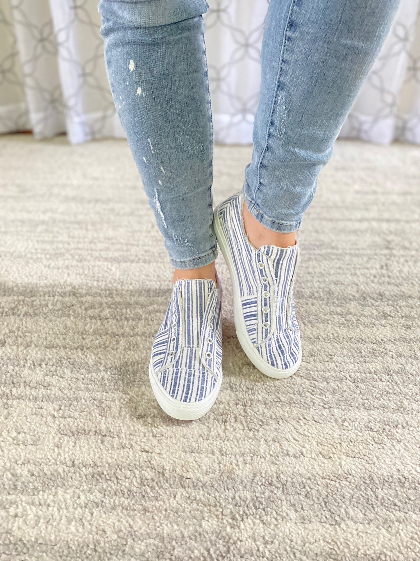 My Navy Stripe Babalu Shoes