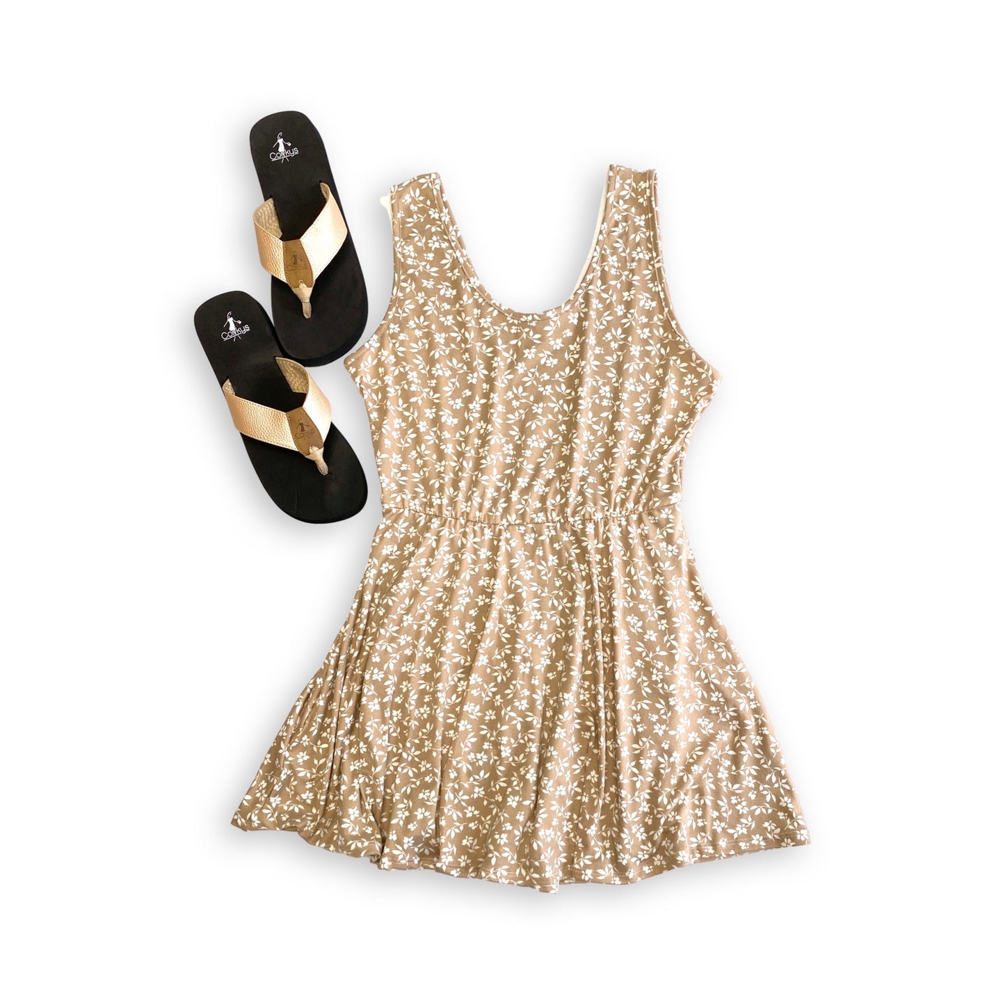 Beach Bound Sandals in Gold
