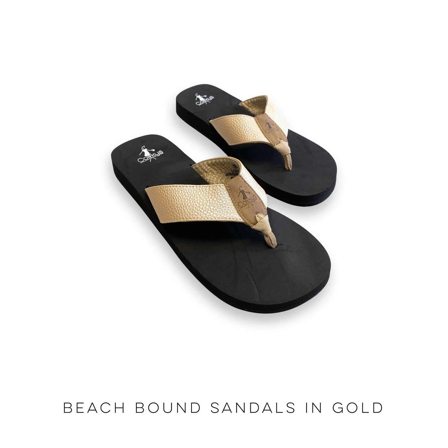 Beach Bound Sandals in Gold