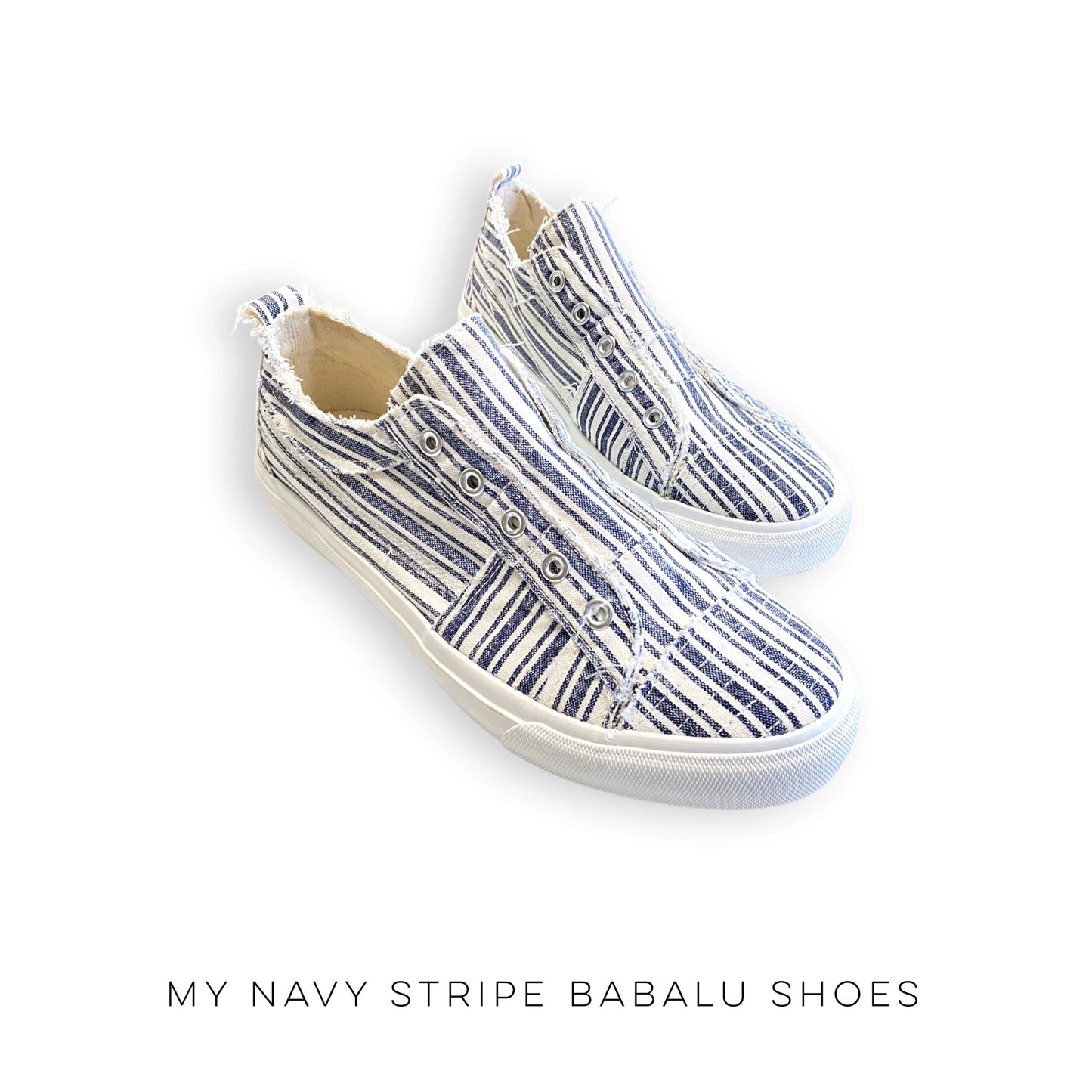 My Navy Stripe Babalu Shoes