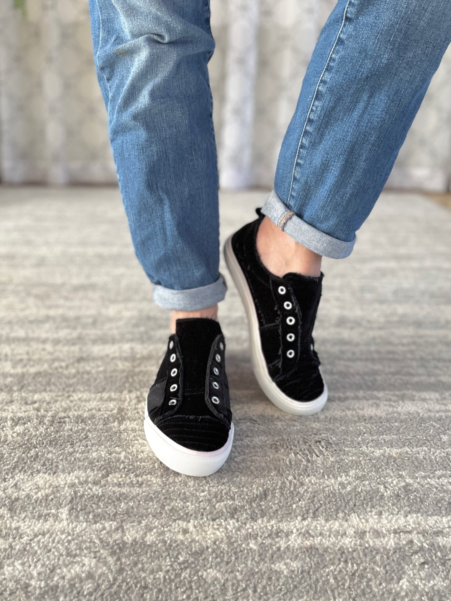 Black Velvet Babalu Shoes