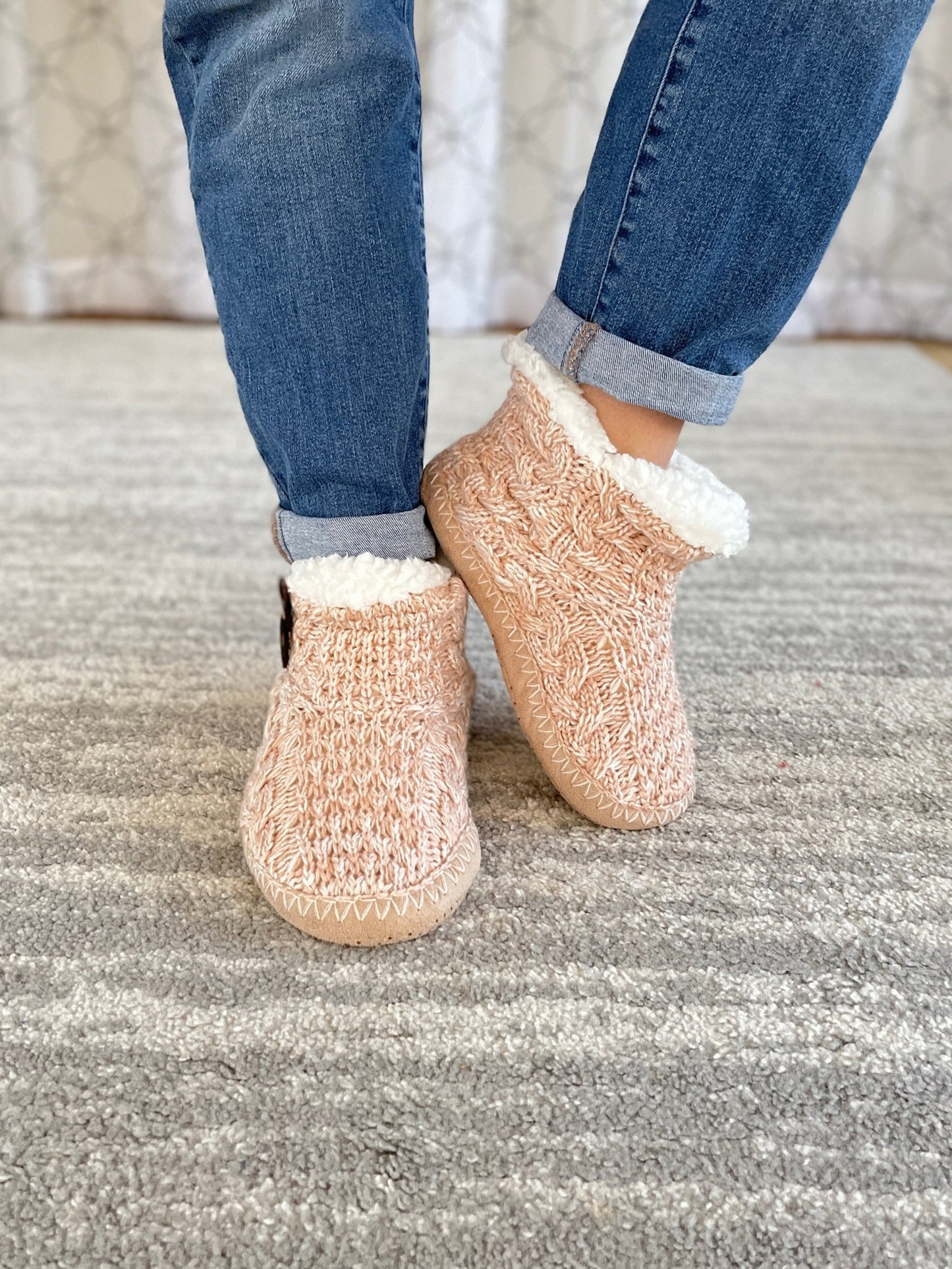 Blissful Slumber Slippers in Blush