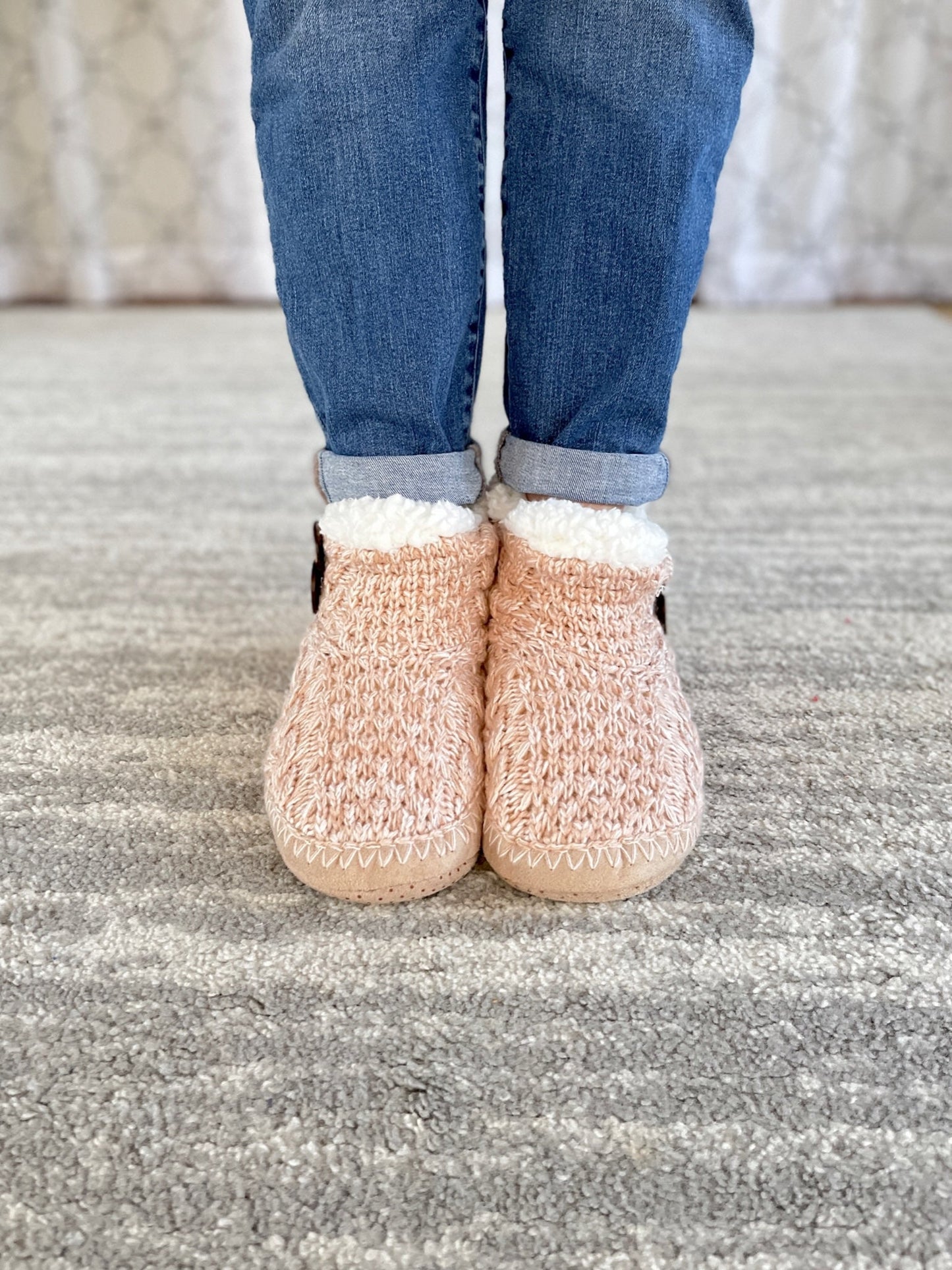 Blissful Slumber Slippers in Blush