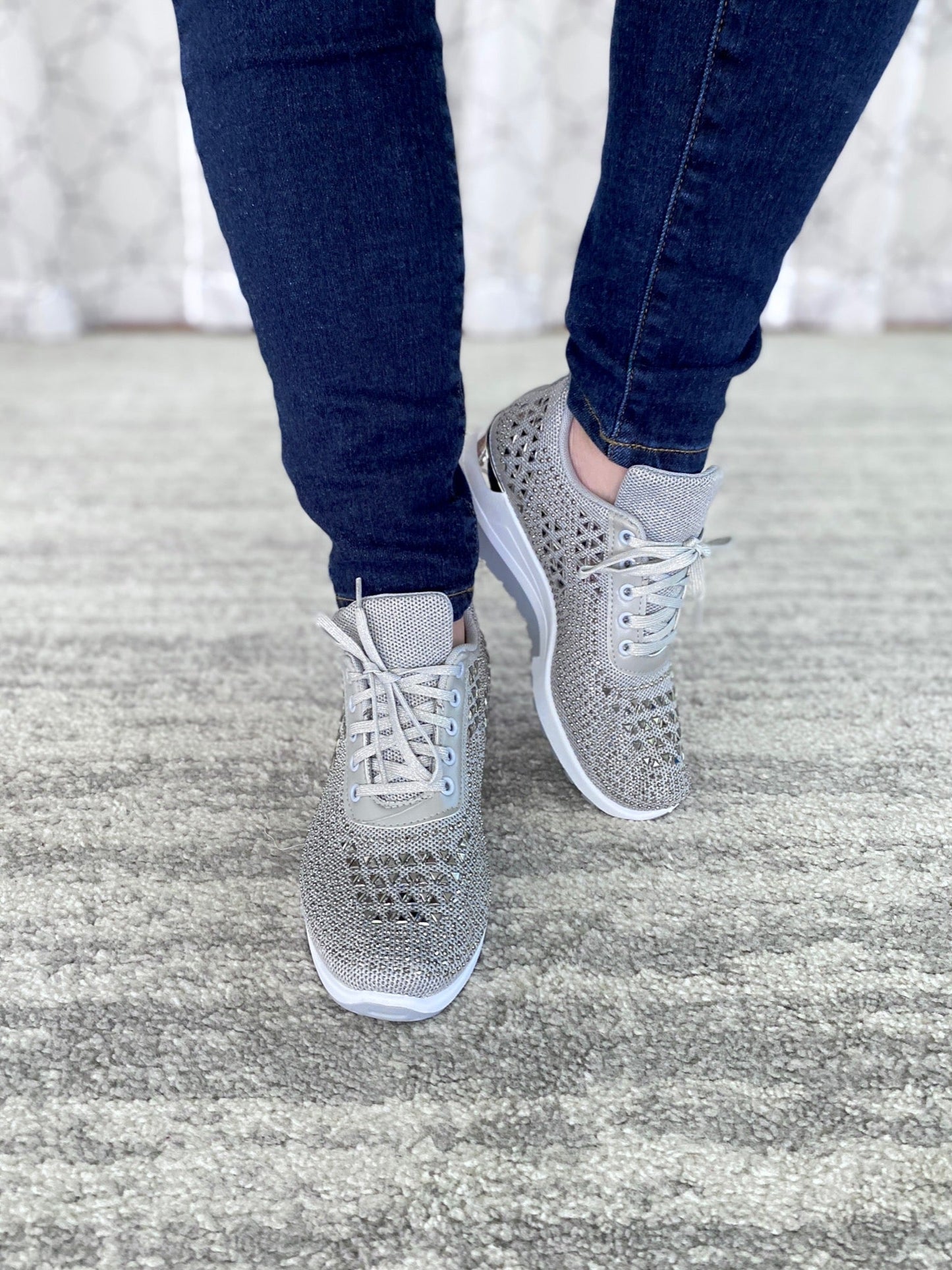 On My Mind Sneakers in Gray