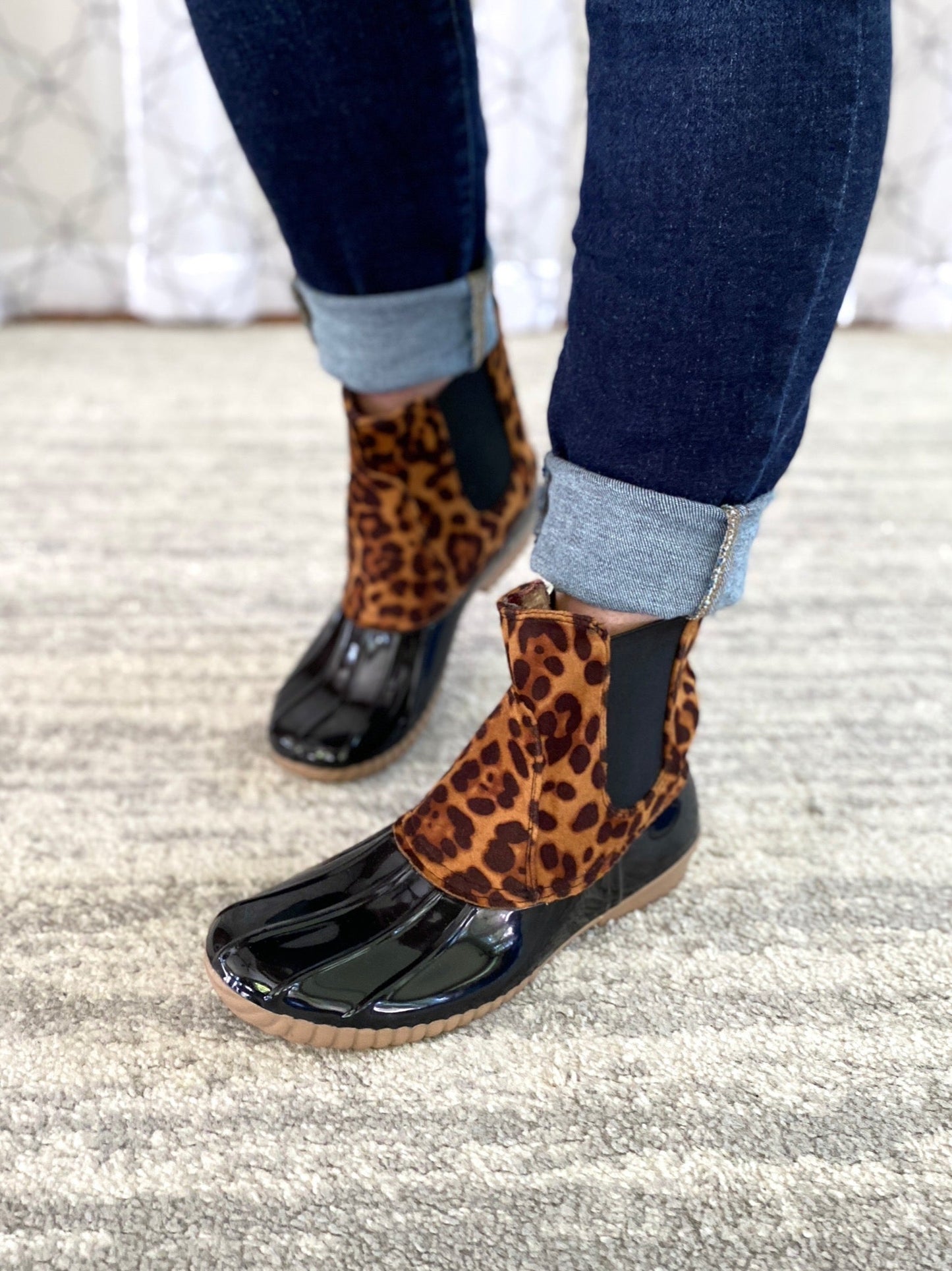 Always Ready in Leopard Duck Boots