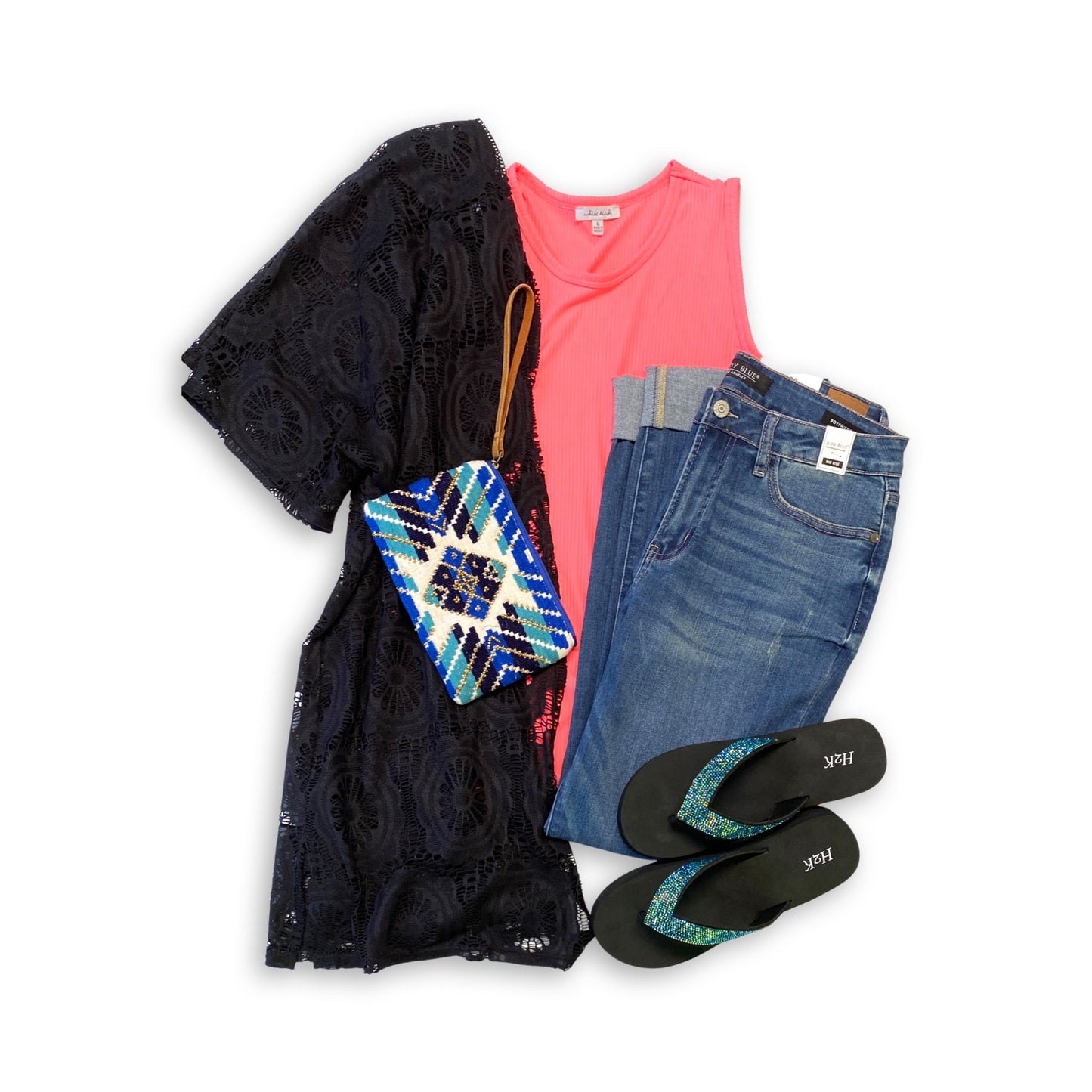 Let it Shine Platform Flip Flops