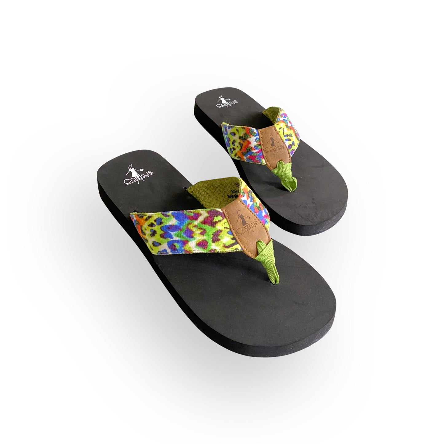 Rainbow Leopard Aquaholic Sandals