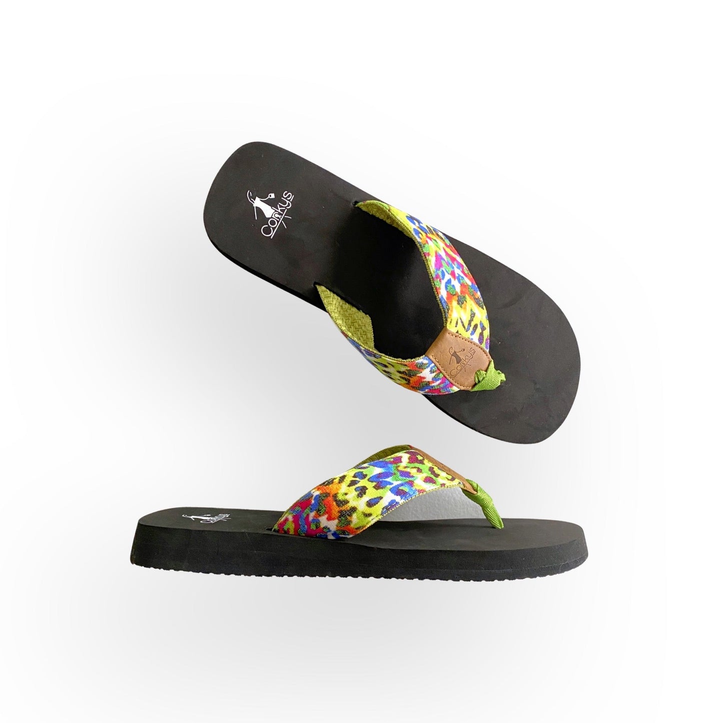 Rainbow Leopard Aquaholic Sandals