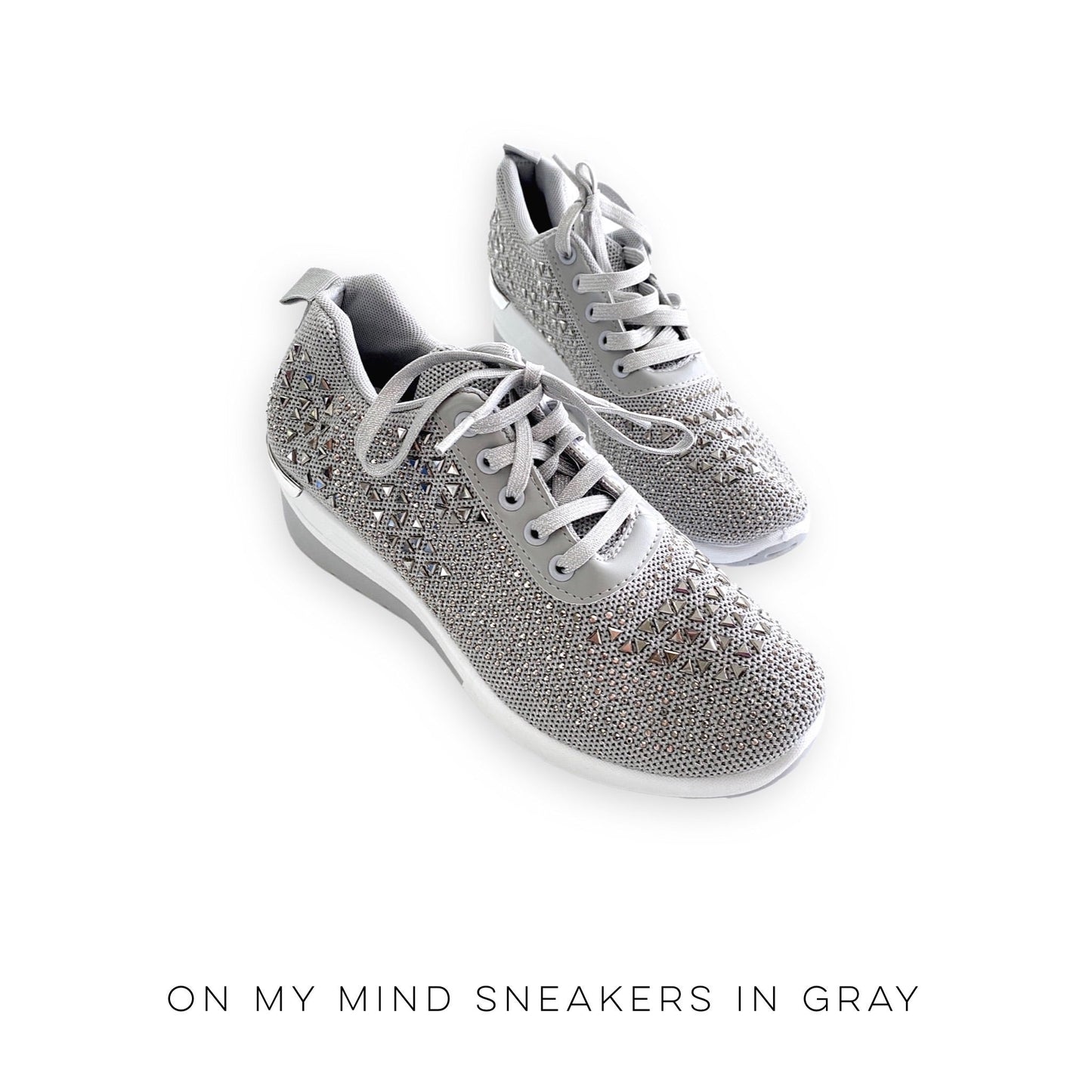 On My Mind Sneakers in Gray
