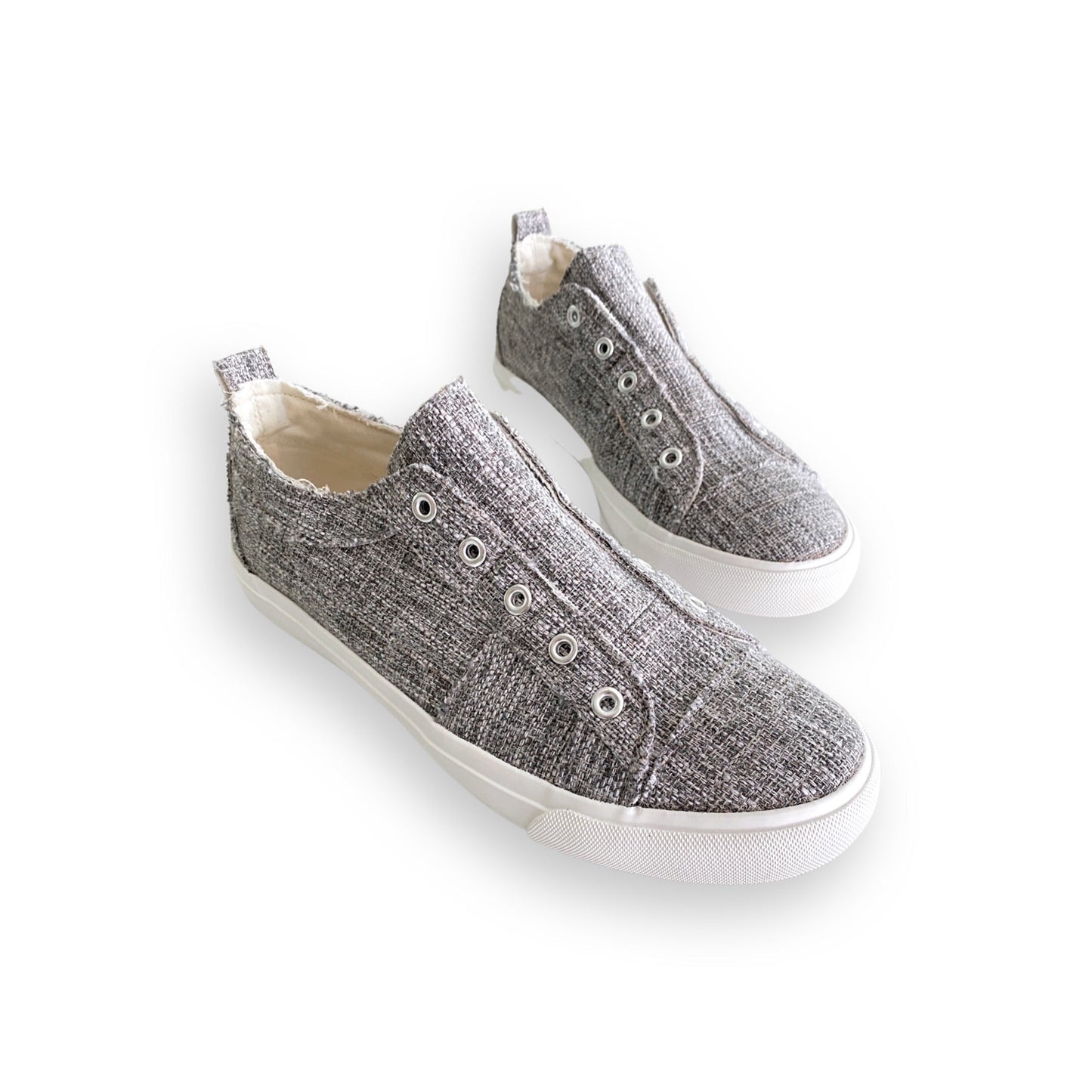 My Gray Tweed Babalu Shoes