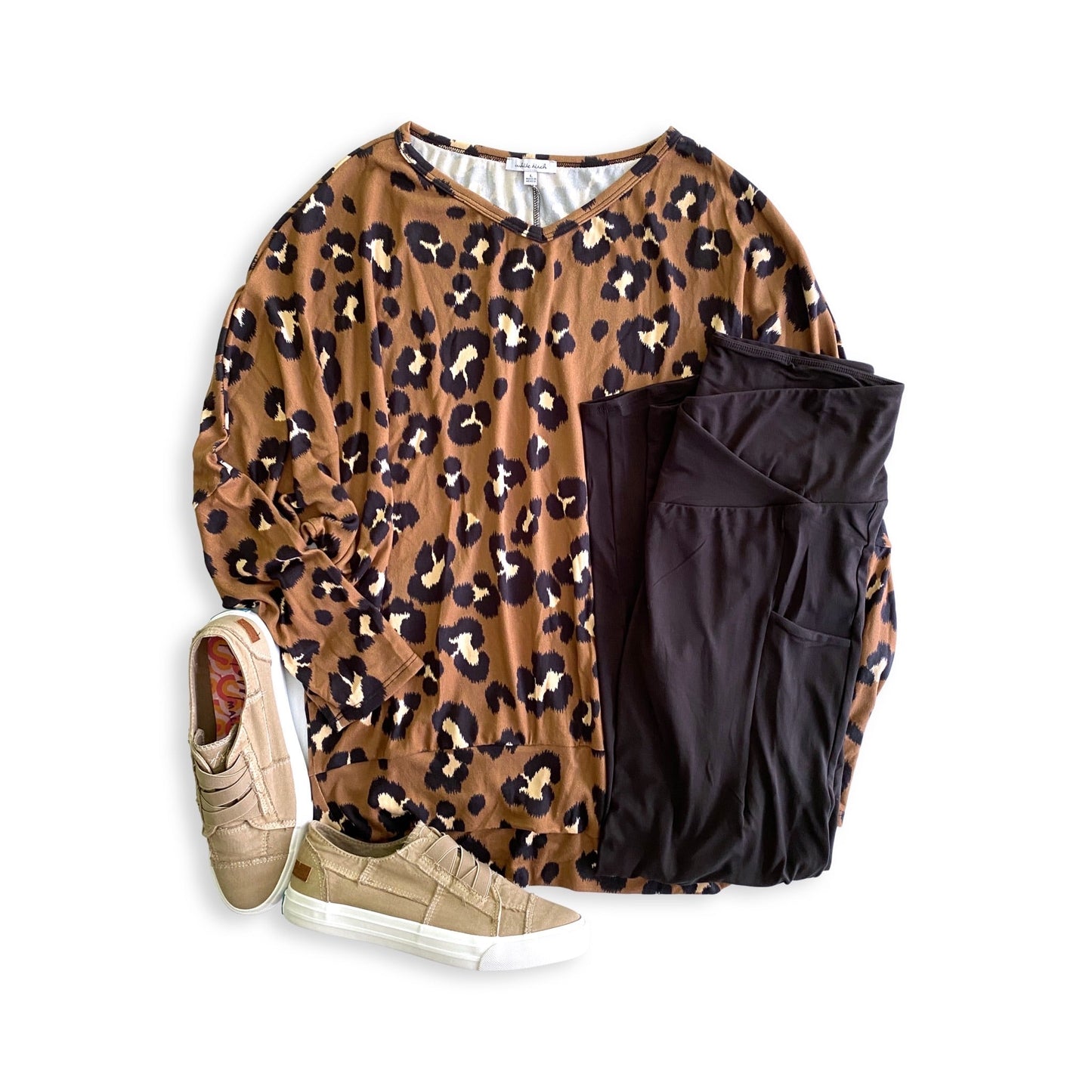 Marley Sneakers in Cream Coffee