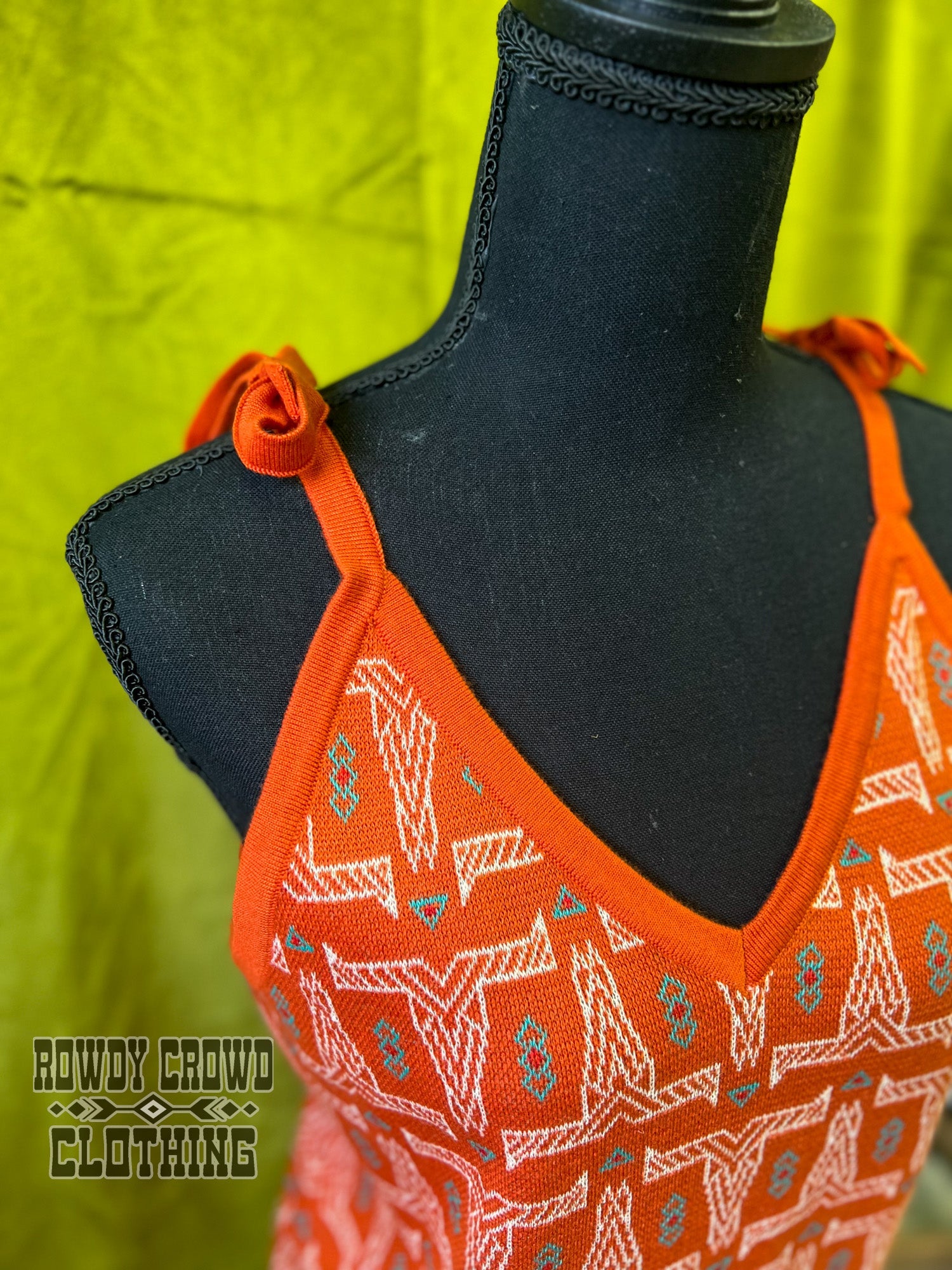 Western Apparel, Western Wholesale, Western Boutique, Longhorn Print, Longhorn Geo Print, Western Tops, Western Sweater Tank, Sweater Tank, Wholesale Clothing