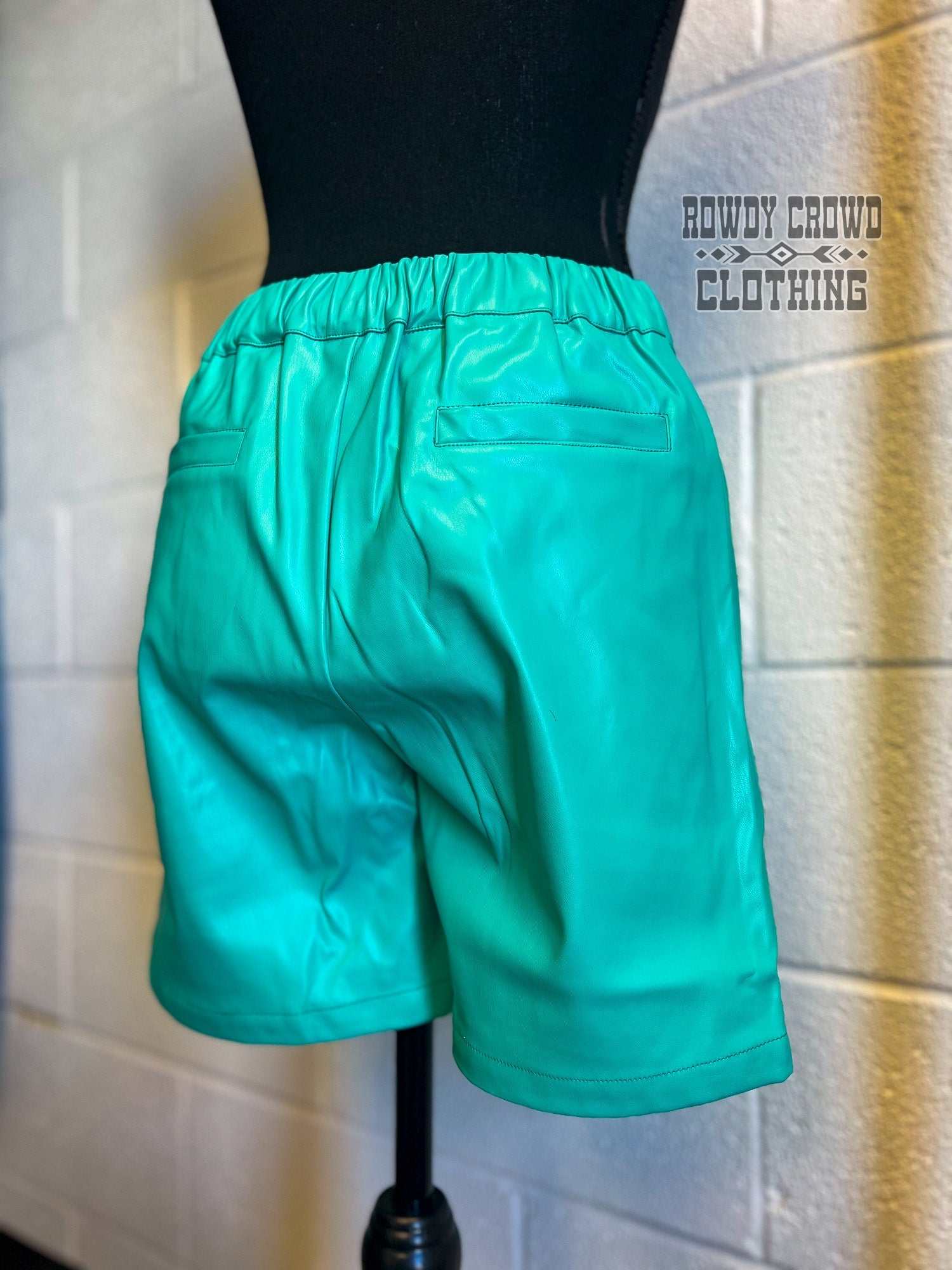 Western Shorts, Faux Leather Shorts, Western Bottoms, Western Wholesale, Western Boutique, Wholesale Clothing, Leather Shorts, Turquoise, Mid Length Shorts, Western Apparel