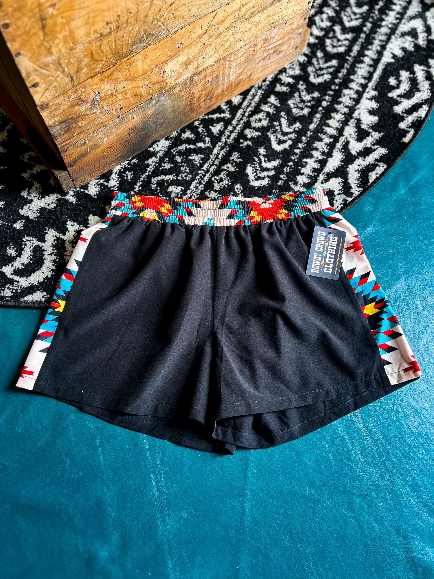 Western Apparel, Western shorts, Western Fashion, Western Boutique, Western Wholesale, cowgirl shorts, western outfits, western attire, western style shorts, western athletic shorts, wholesale clothing, aztec shorts, western aztec shorts