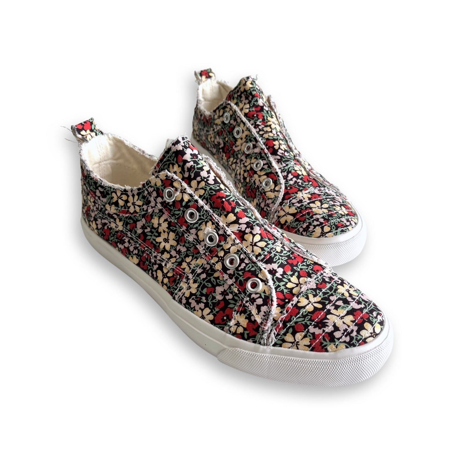 My Black Floral Babalu Shoes