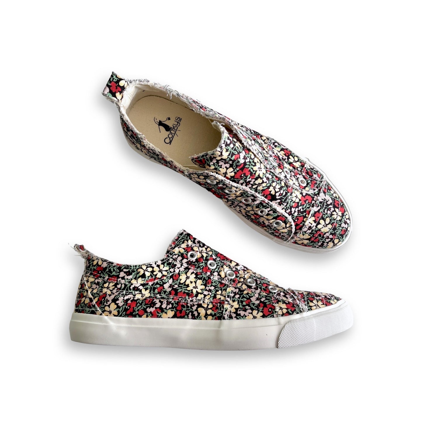 My Black Floral Babalu Shoes