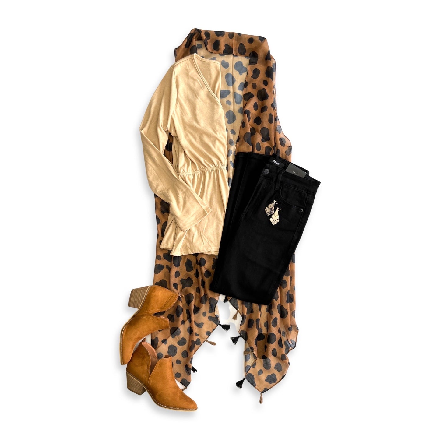 Stassi Ankle Booties in Brown