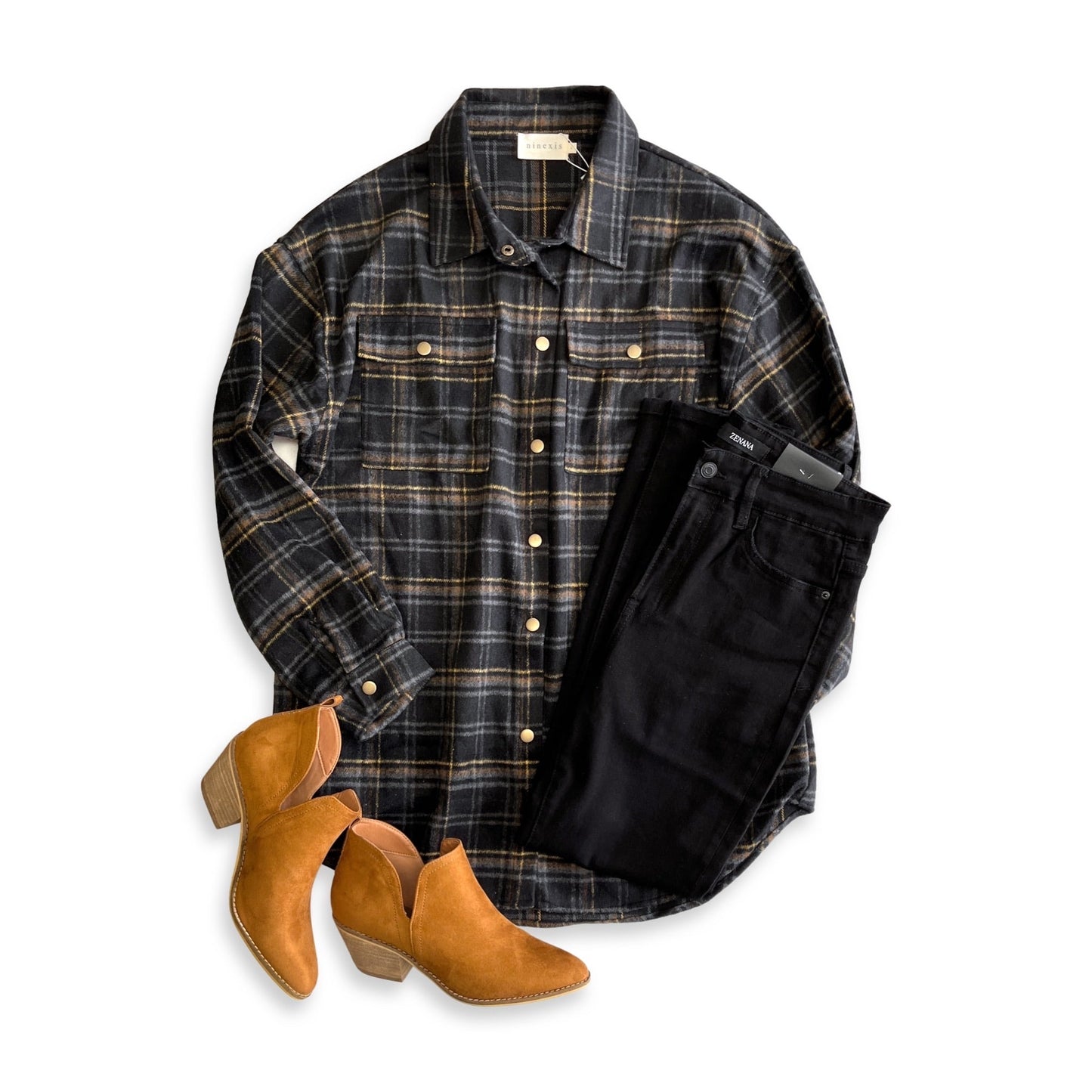 Stassi Ankle Booties in Brown