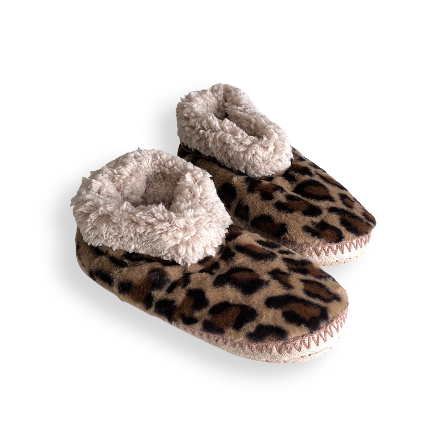 Cozy in Leopard Slippers