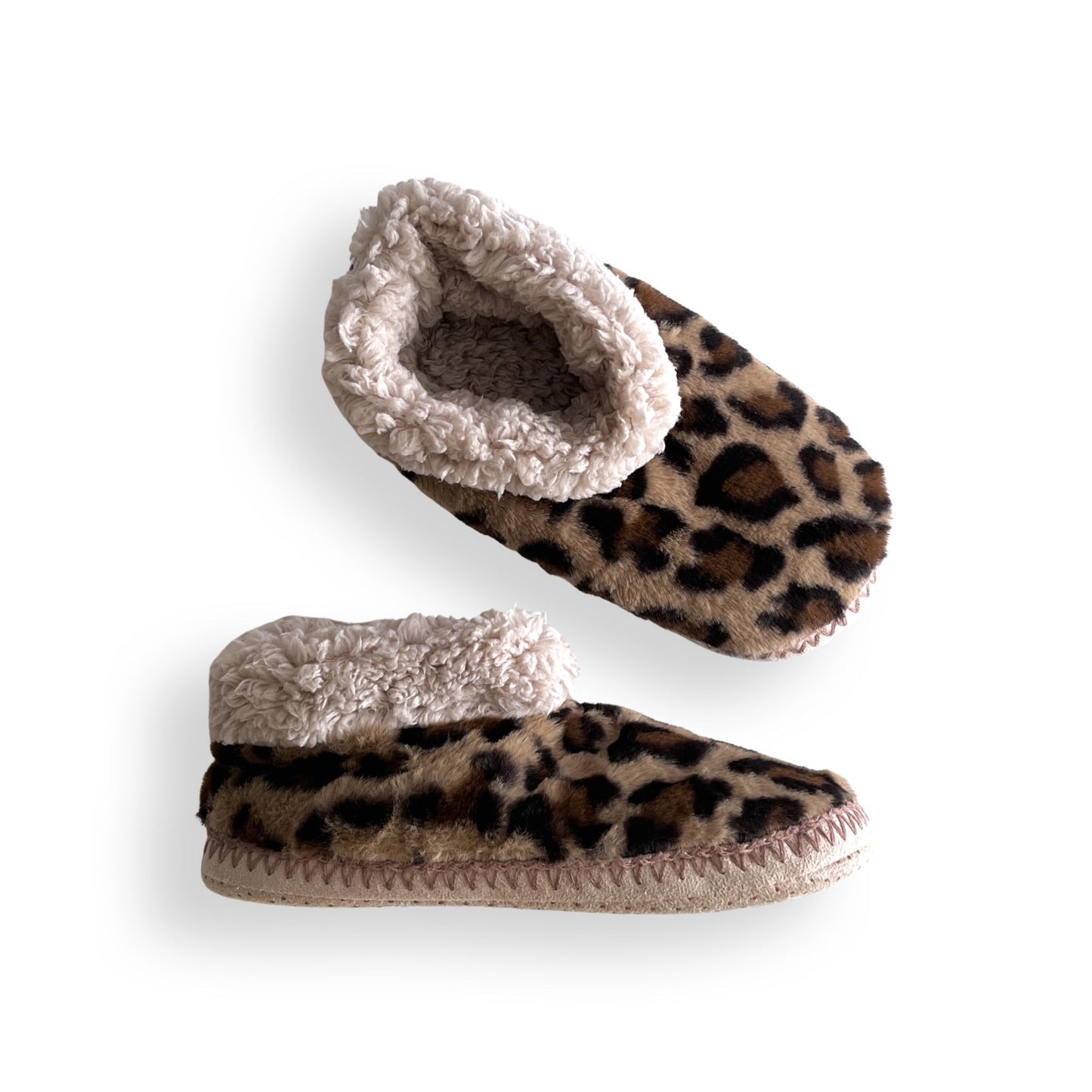 Cozy in Leopard Slippers