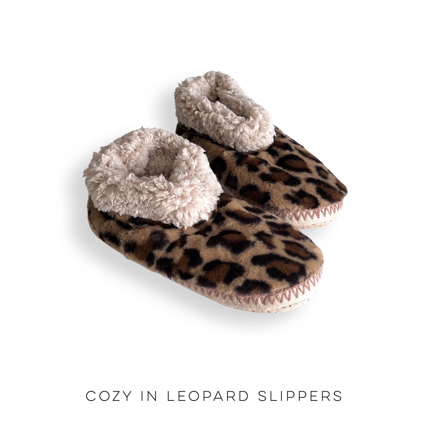 Cozy in Leopard Slippers
