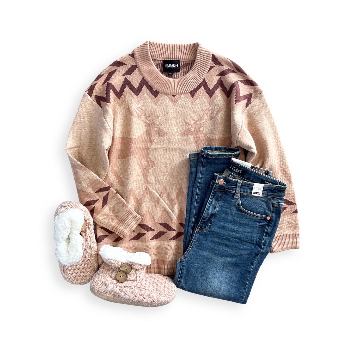 Blissful Slumber Slippers in Blush