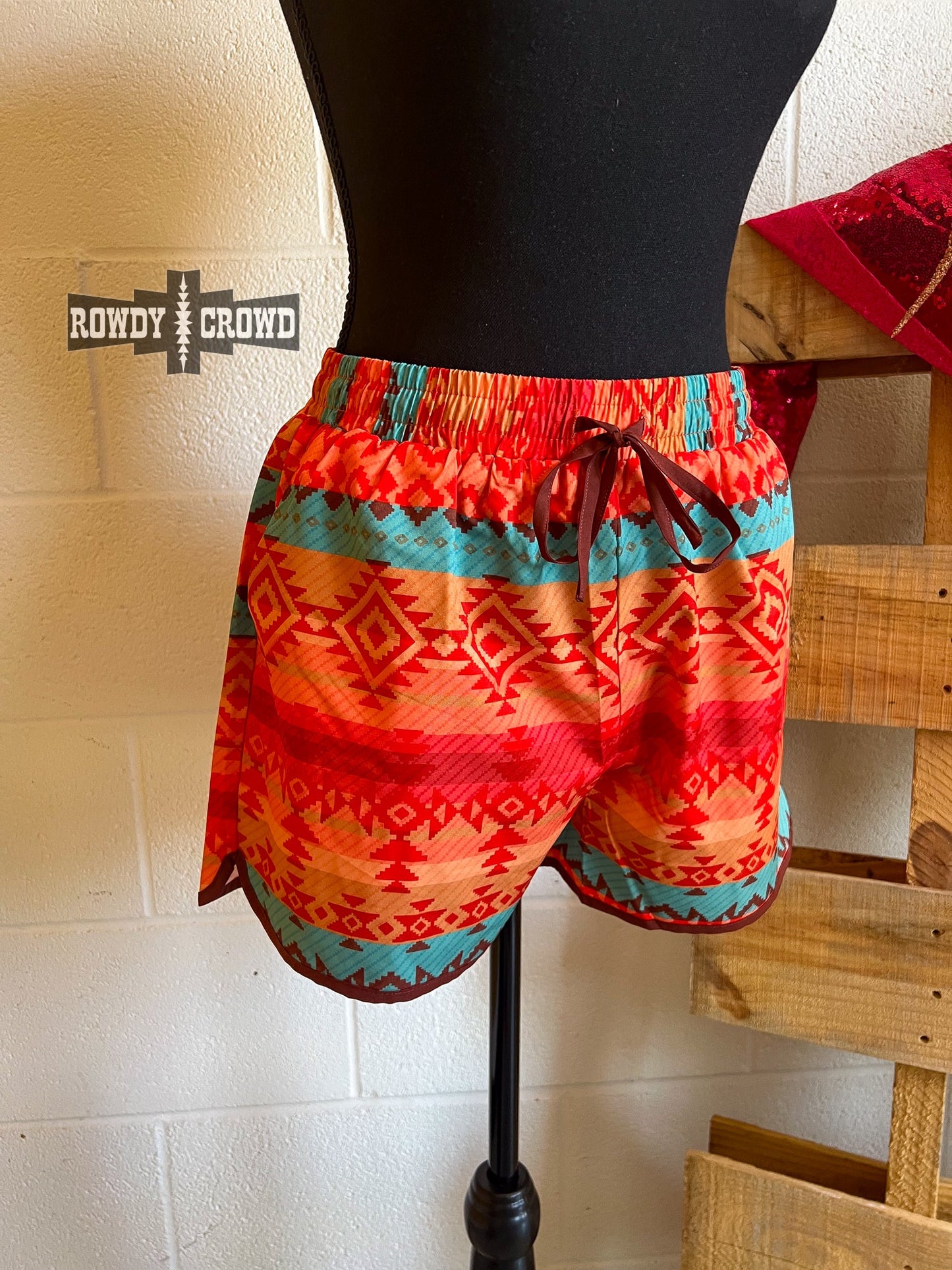 Western Apparel, Western shorts, Western Fashion, Western Boutique, Western Wholesale, cowgirl shorts, western outfits, western attire, western style shorts, western athletic shorts, wholesale clothing, aztec shorts, western aztec shorts