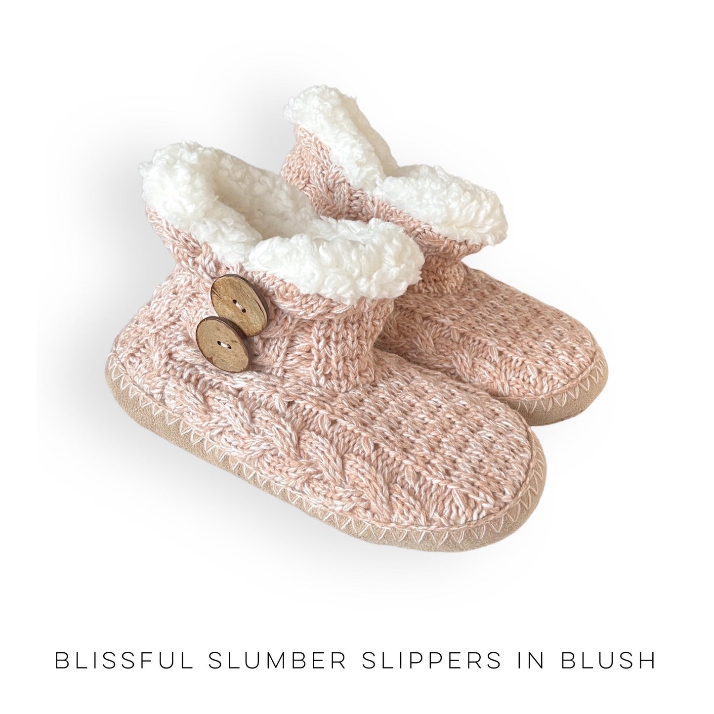 Blissful Slumber Slippers in Blush