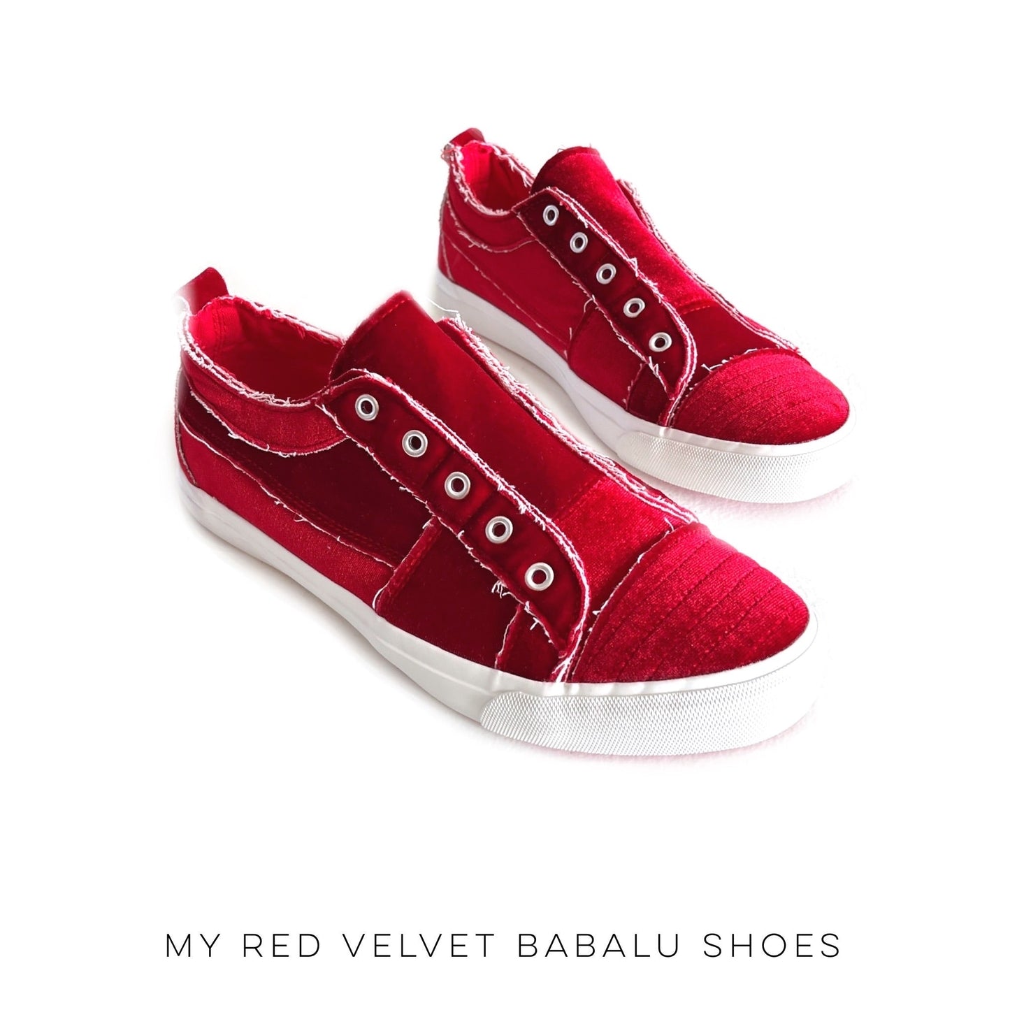 My Red Velvet Babalu Shoes