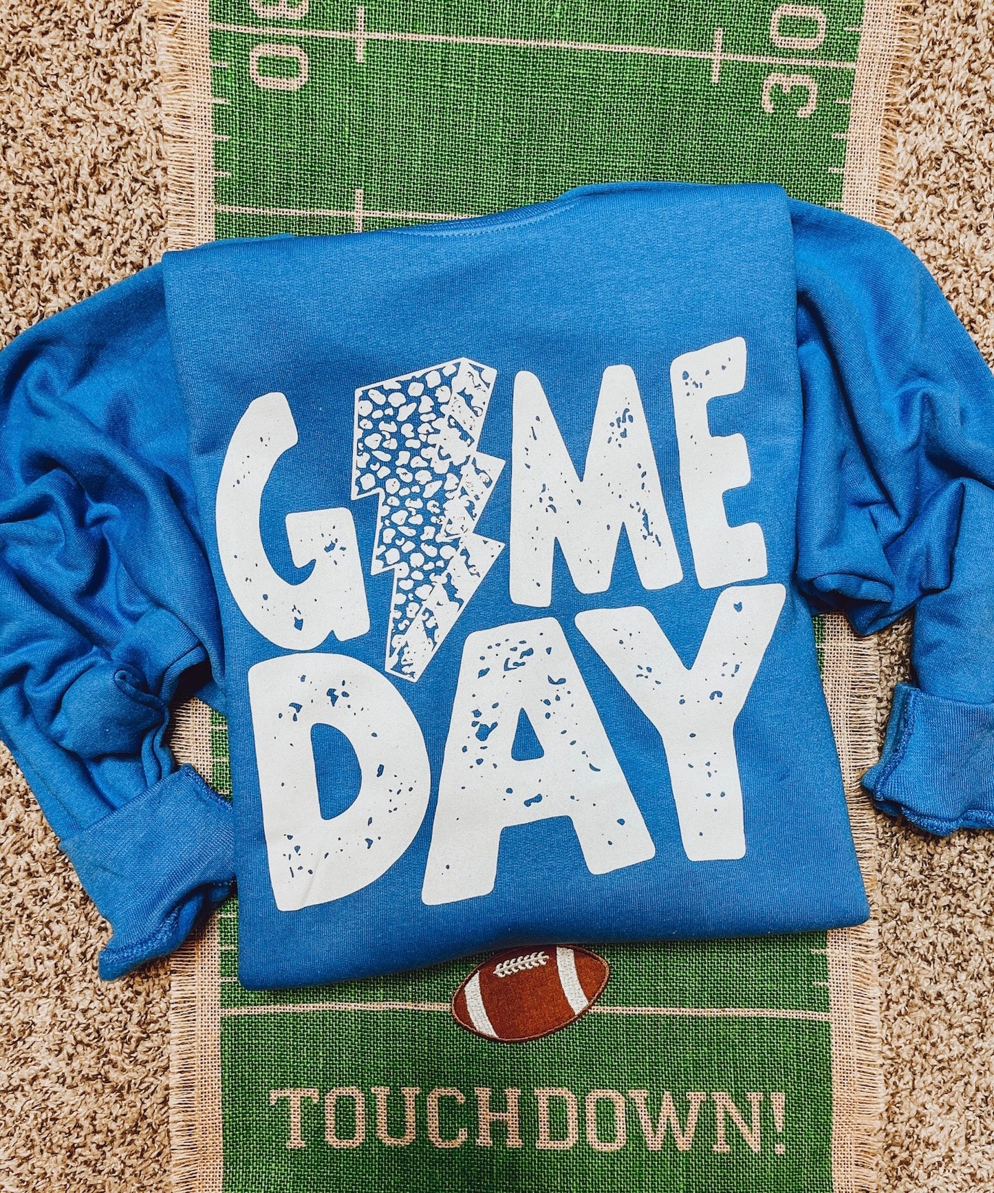 Game Day Sweatshirt Football - Multiple Color Options