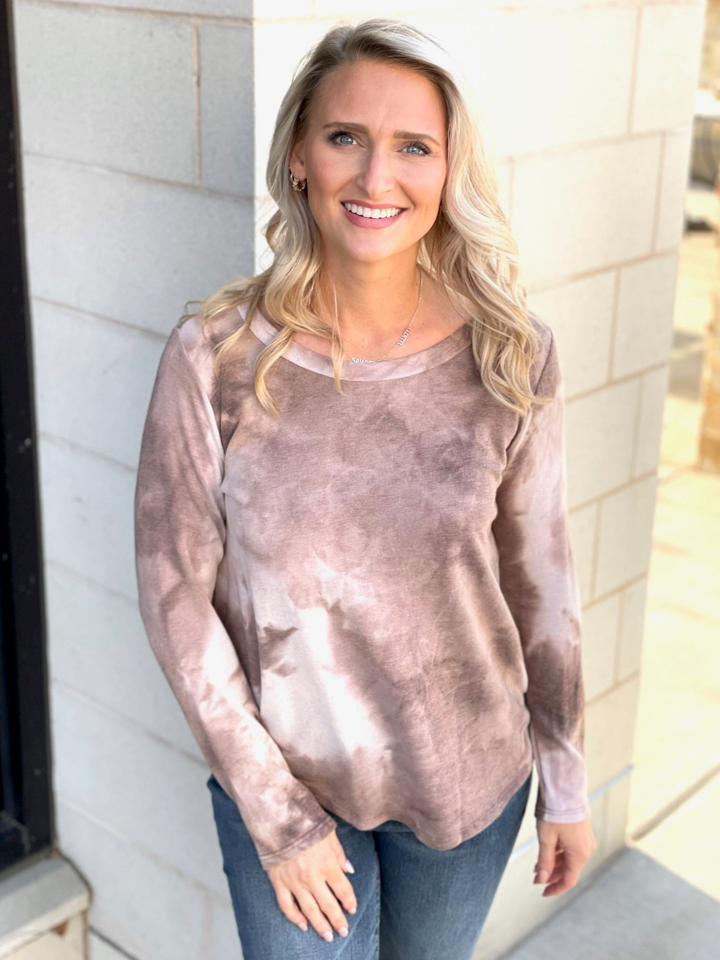 Lean on Me Top in Brown