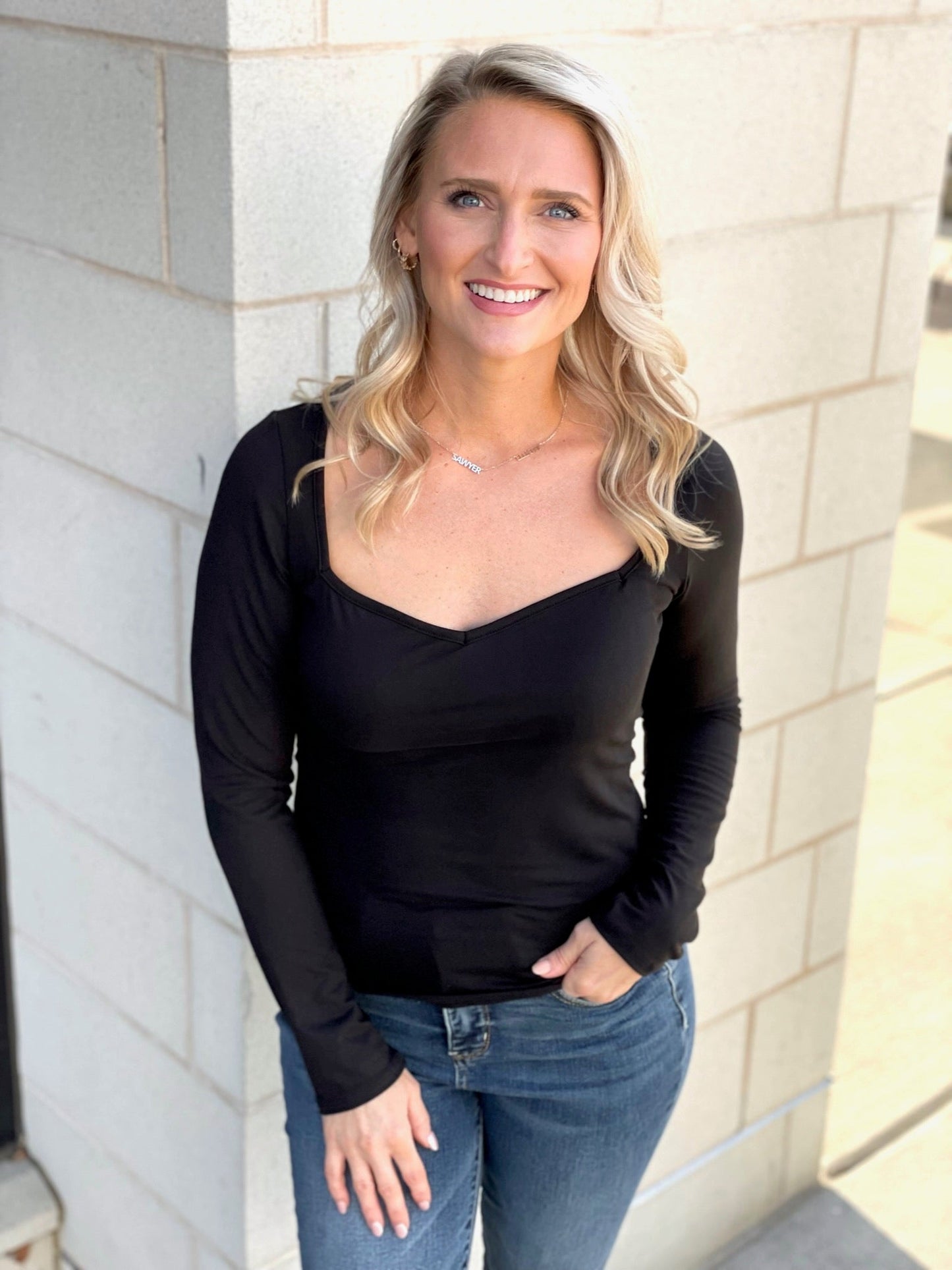 My Sweetheart Top in Black