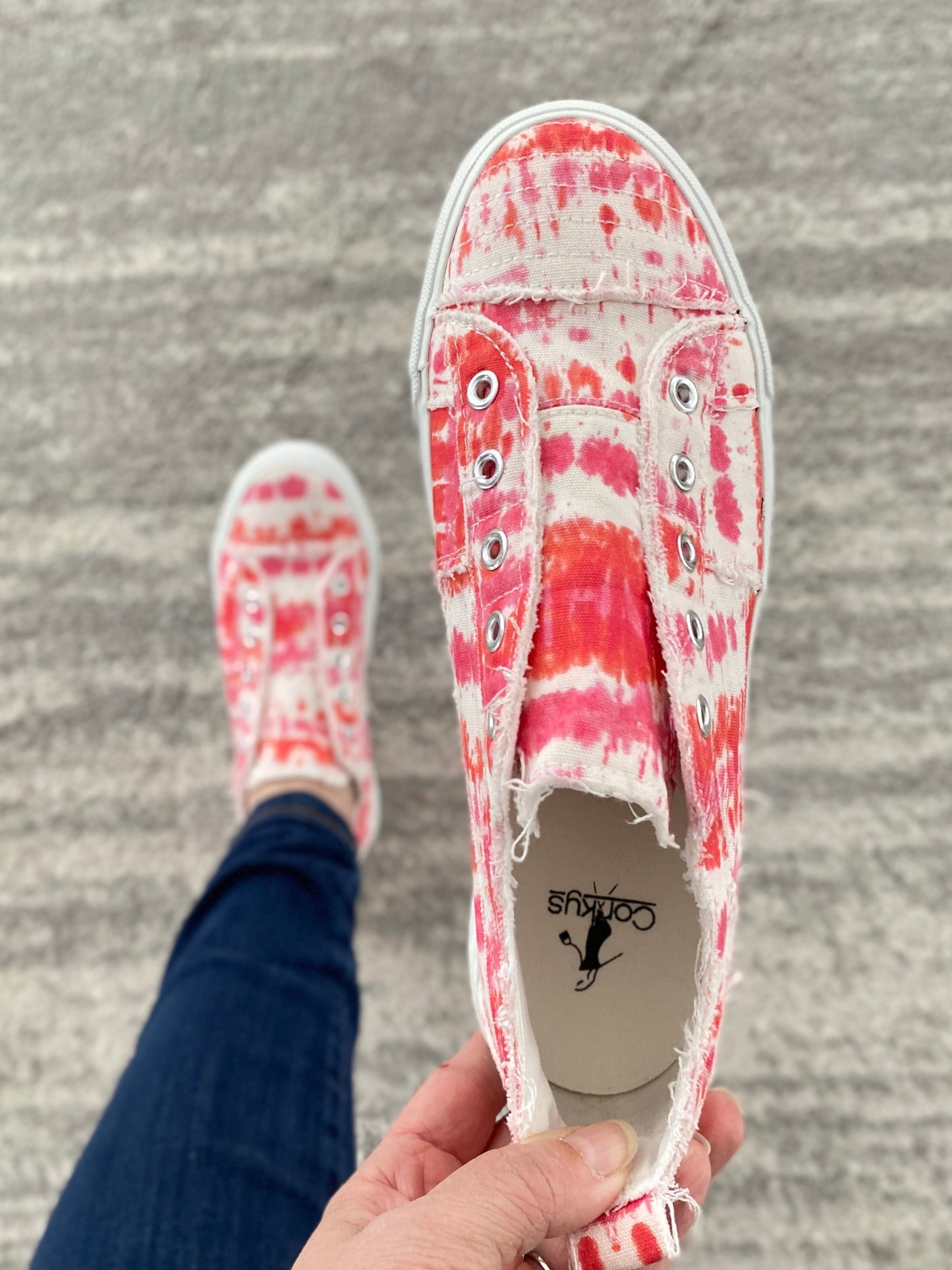 My Pink Tie Dye Babalu Shoes