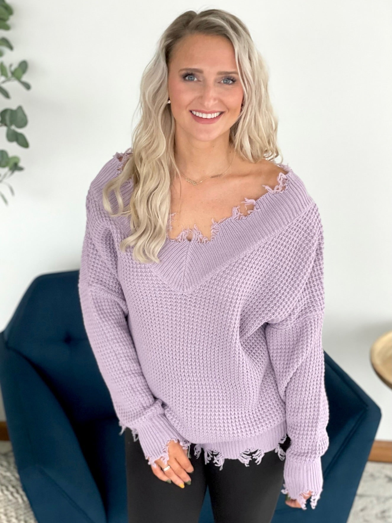 Fields of Lavender Sweater
