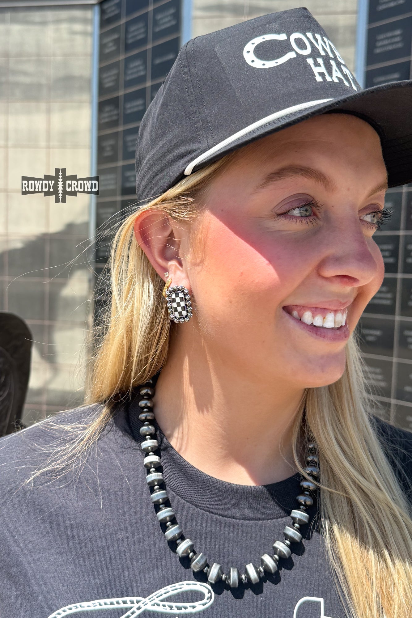Checker Concho Studs